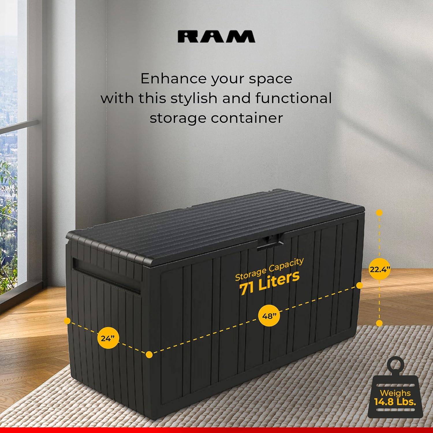 Ram Quality Products Plastic Bin