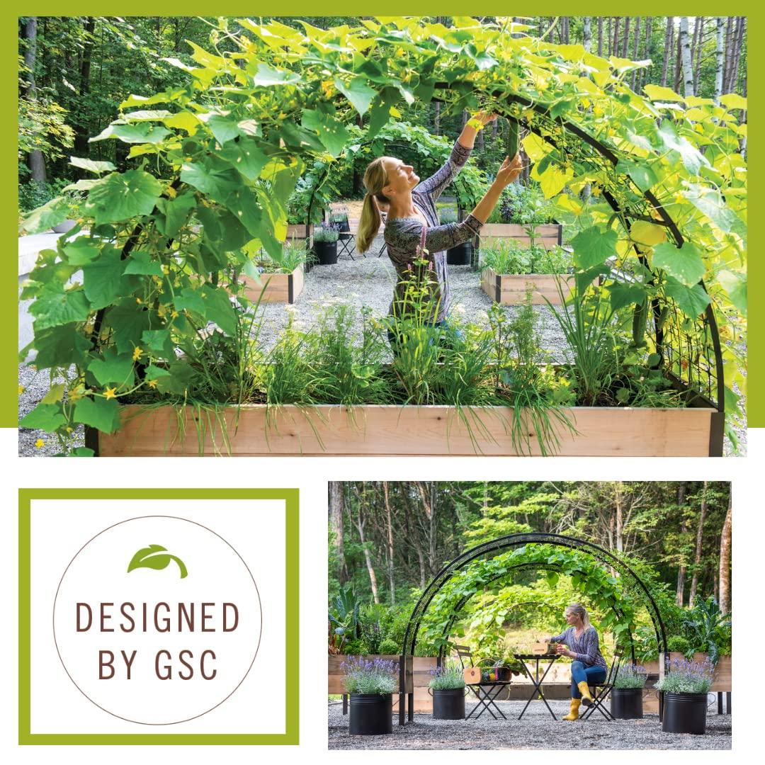 Gardener's Supply Company 2’ x 8’ Arch Trellis for Planter Boxes