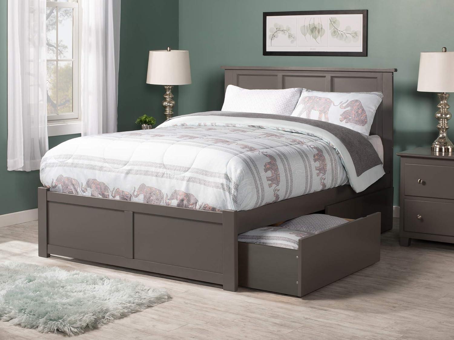 Madison Solid Wood Platform Storage Bed