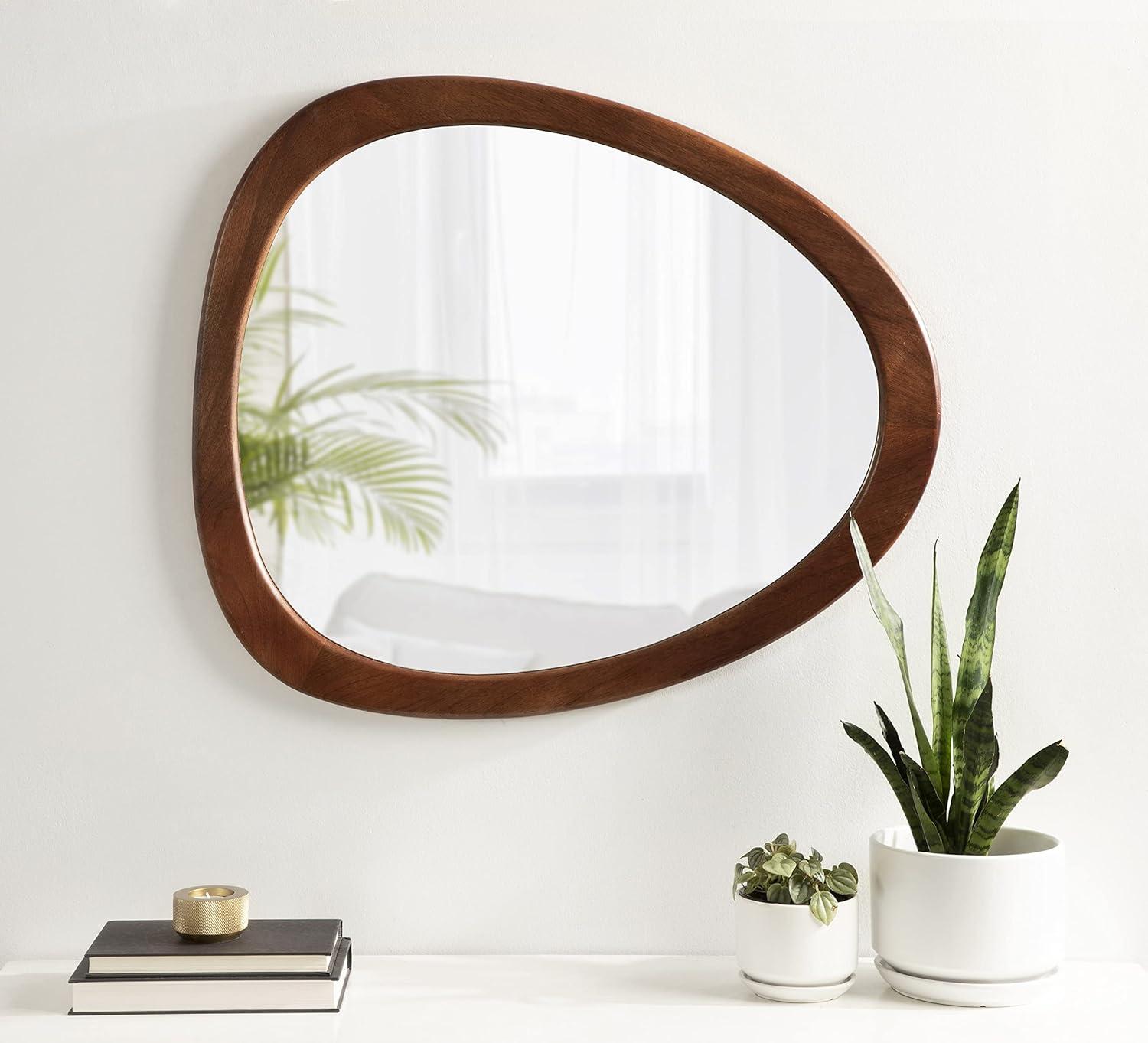 Kate & Laurel All Things Decor 24"x28" McKinder Wood Mirror