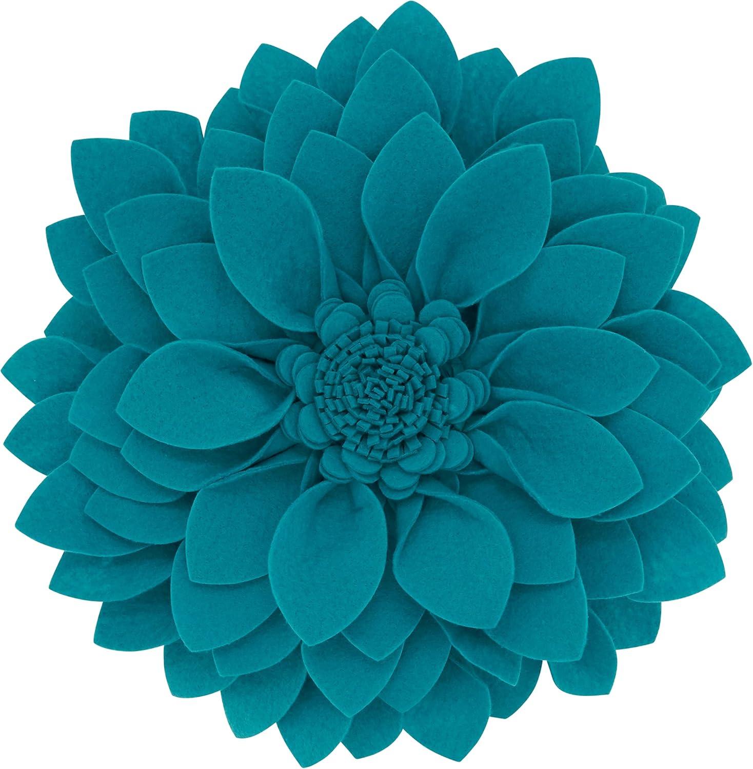 Saro Fleur De Jardin Collection Floral Throw Pillow
