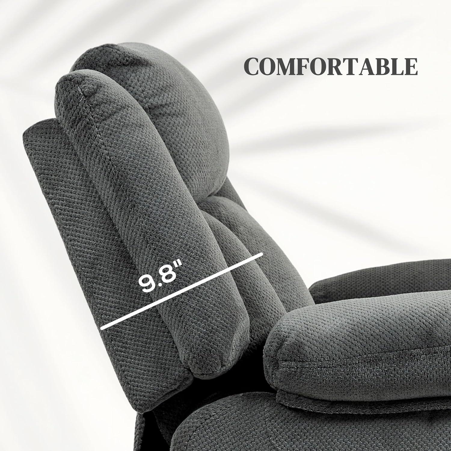 HOMCOM Power Lift Recliner Chair with Massage and Heat, Electric Lift Chair for Elderly, Gray