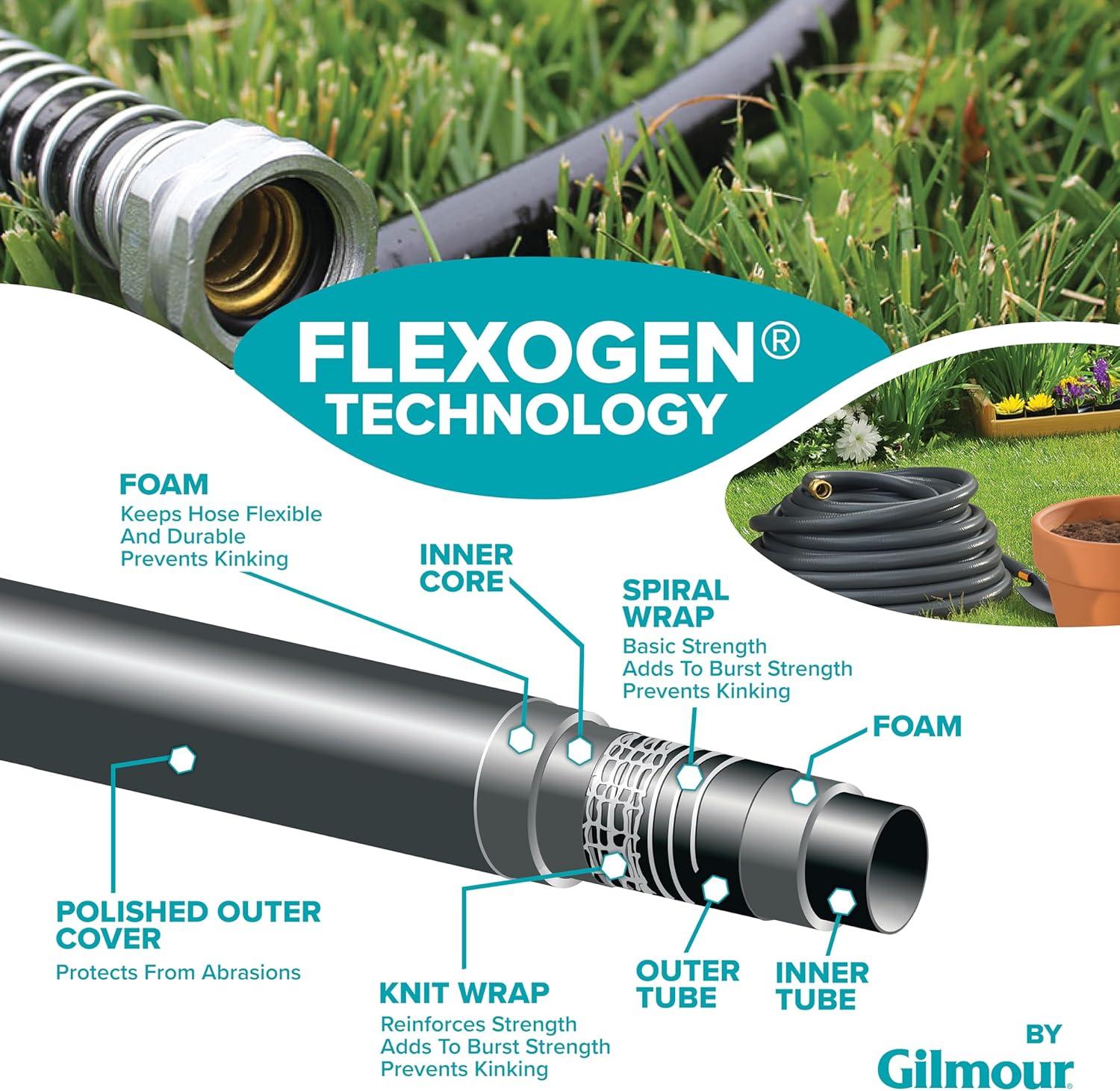 Gilmour 874501-1001 Flexogen Super Duty Garden Hose, 5/8" x 50'