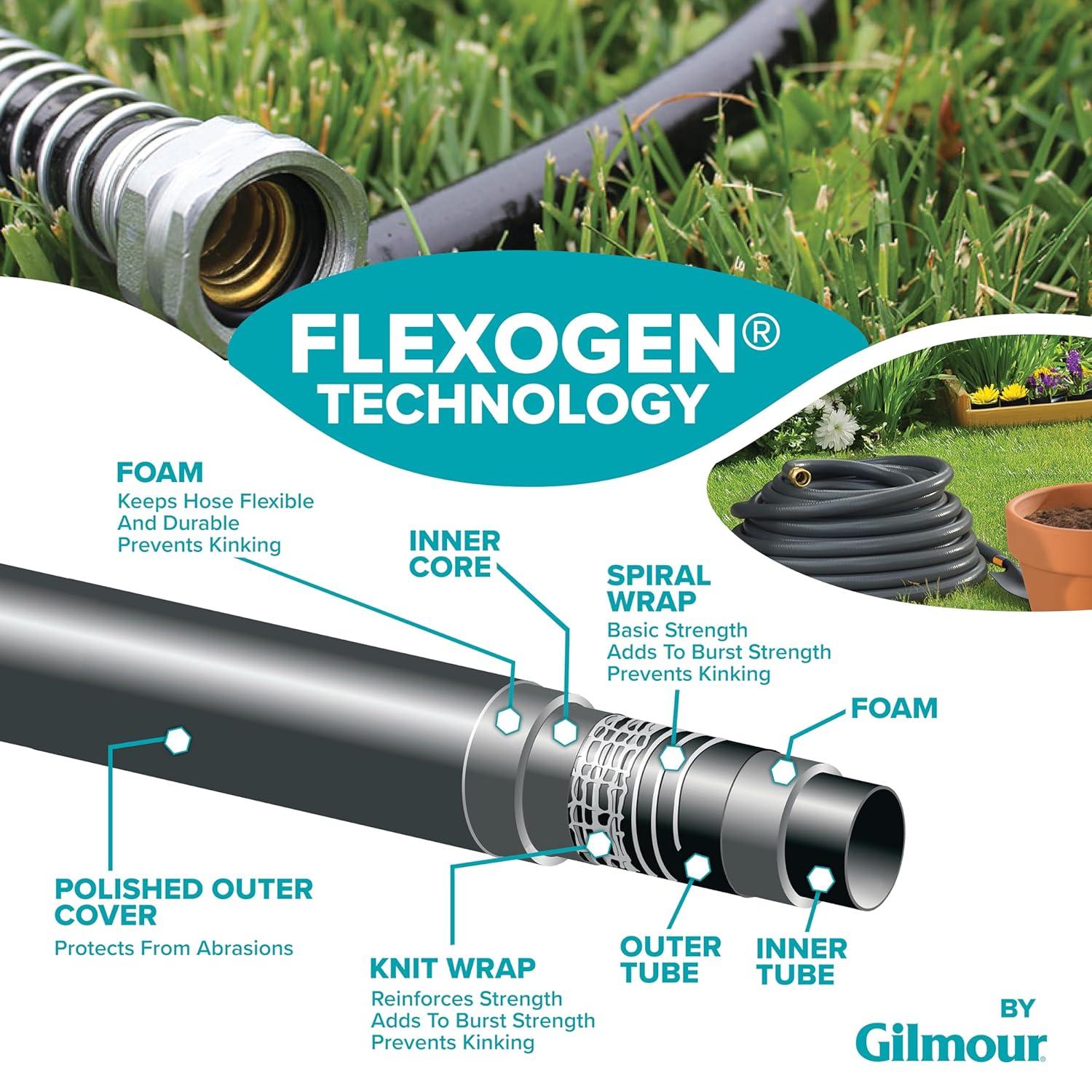 Gilmour 874501-1001 Flexogen Super Duty Garden Hose, 5/8" x 50'