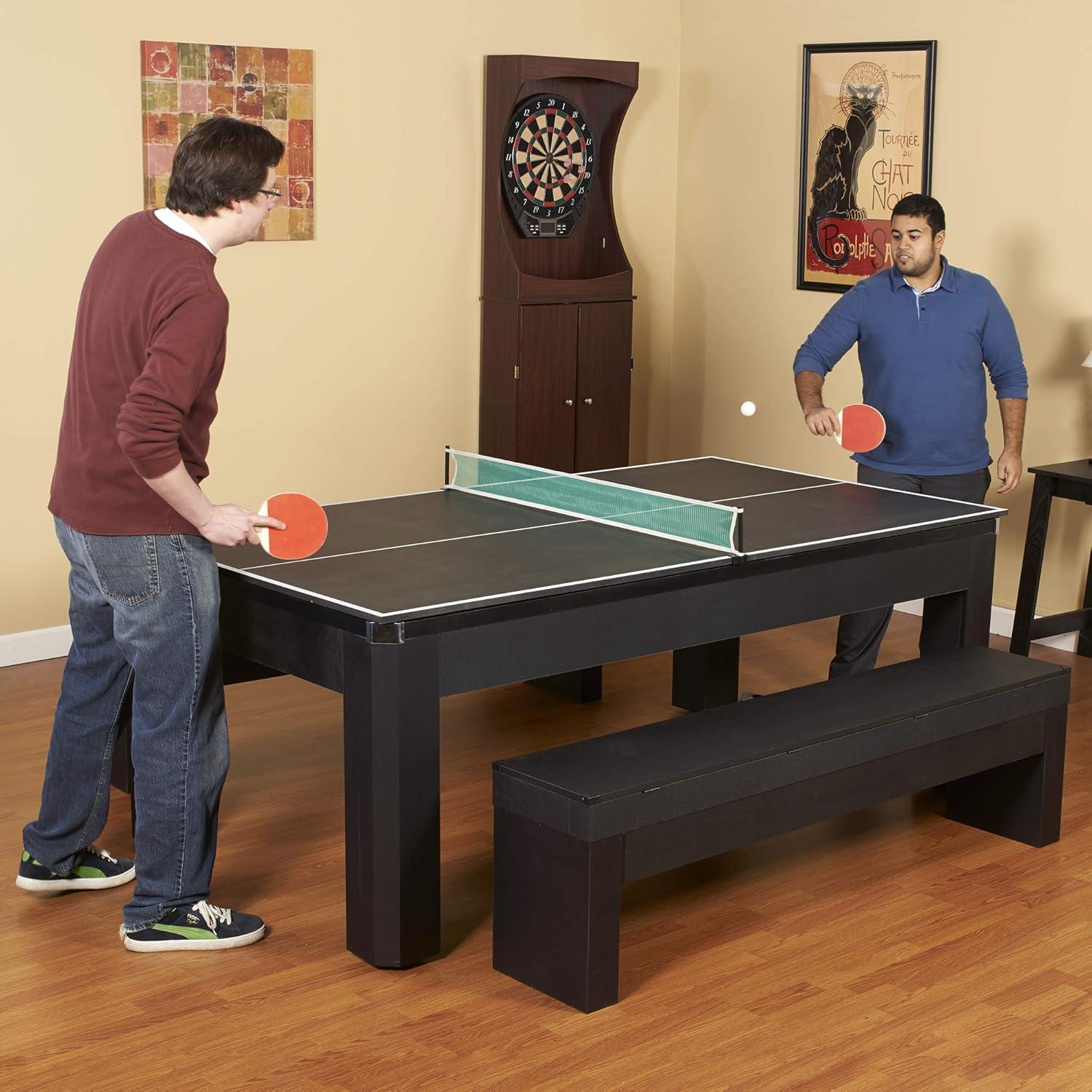 Newport 7-ft Pool Table Combo Set with Benches