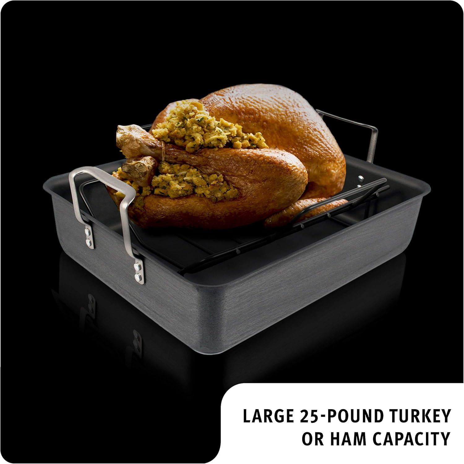 Calphalon Classic 16-Inch Roaster with Nonstick Rack