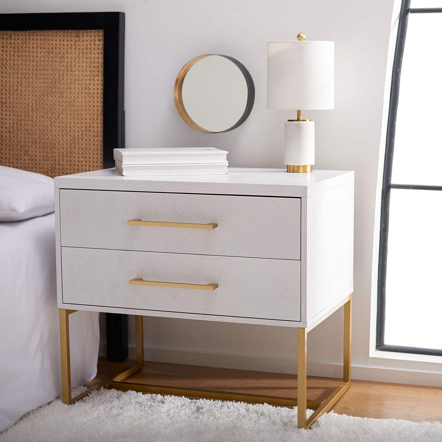 Estelle Nightstand - White - Safavieh.