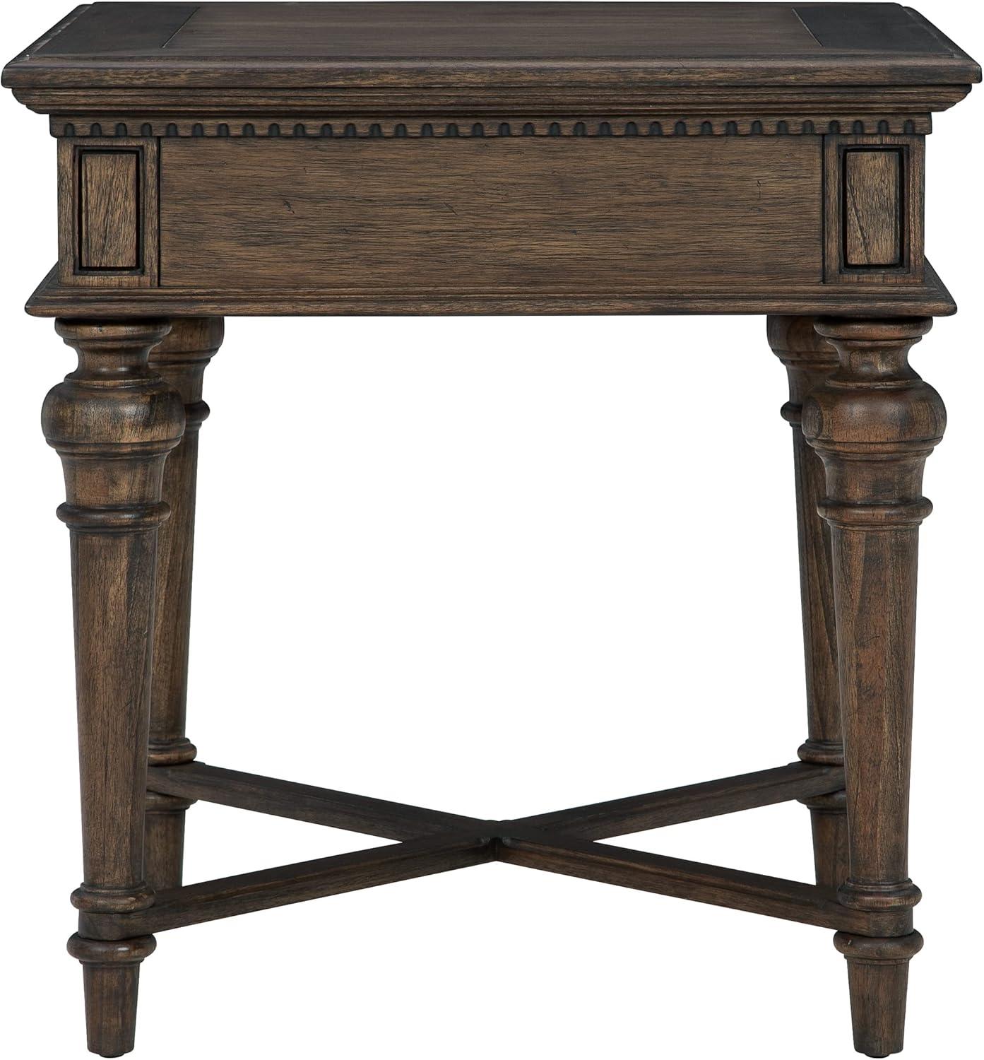 Hekman 25404 End Table W/ Drawer Wellington Java