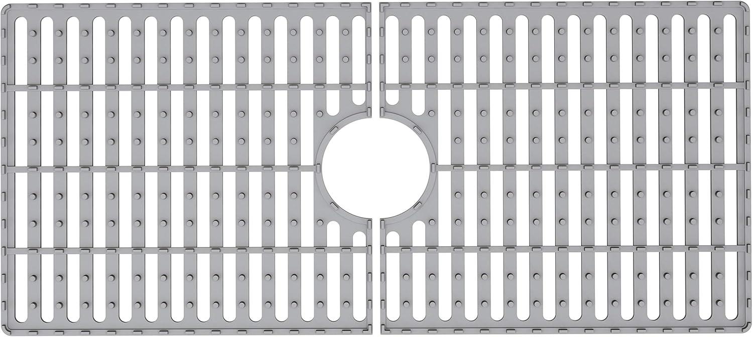 Silicone Grid VIGO Matte Stone 32" L x 15" W Bottom Sink Grid for 36 in. Single Bowl Kitchen Sink