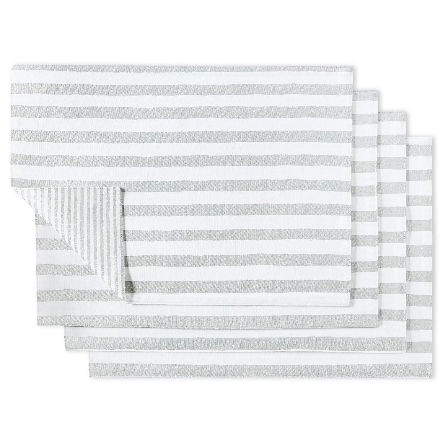 kate spade new york KATE SPADE NEW YORK Hand Painted Shirting Stripe 4-Pack Placemat Set 13”x19” (Set of 4)