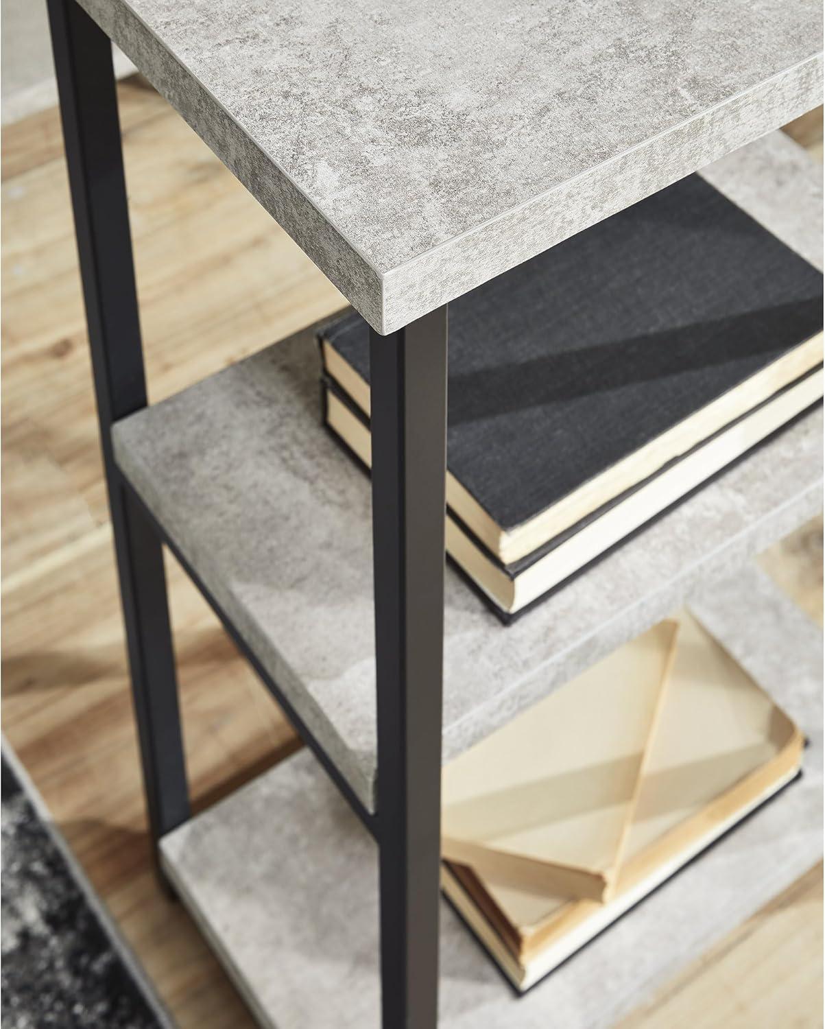 Signature Design by Ashley Contemporary Lazabon 48" Home Office Desk, Gray/Black