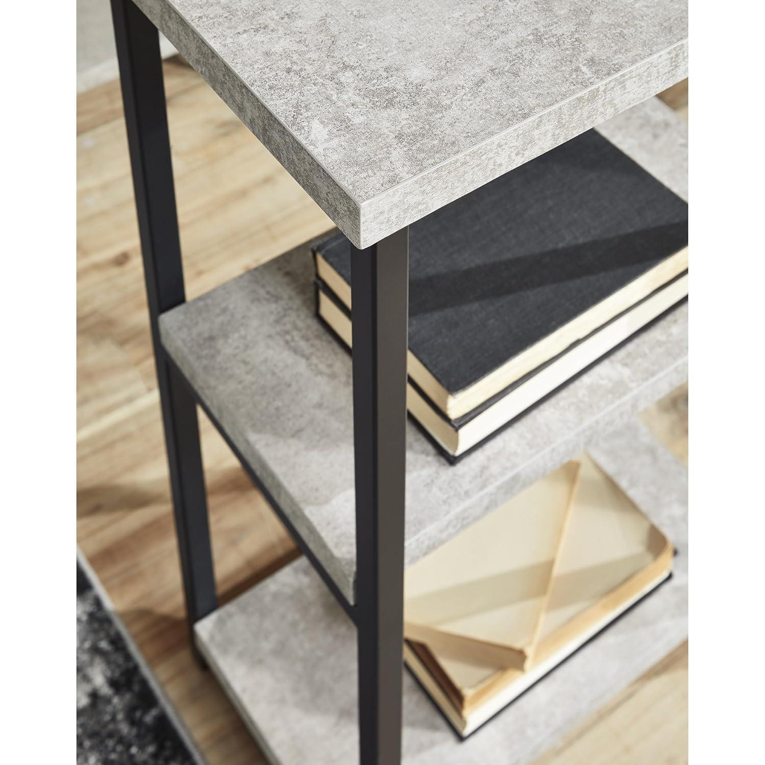 Signature Design by Ashley Contemporary Lazabon 48" Home Office Desk, Gray/Black