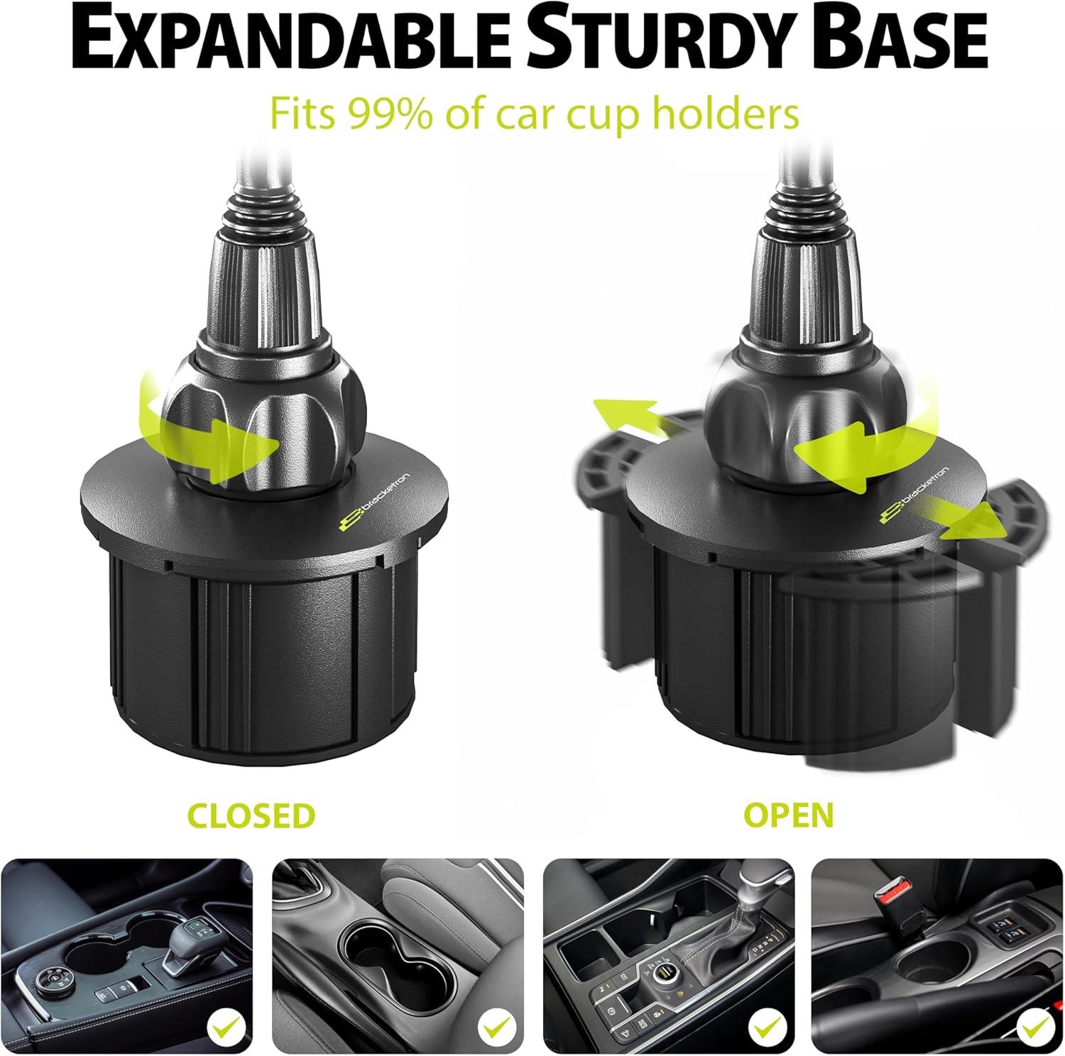 Bracketron BT1-641-2 iPhone Mount Horiz/Vert Vent Mnt For 3-1/2"W 360 Rotating