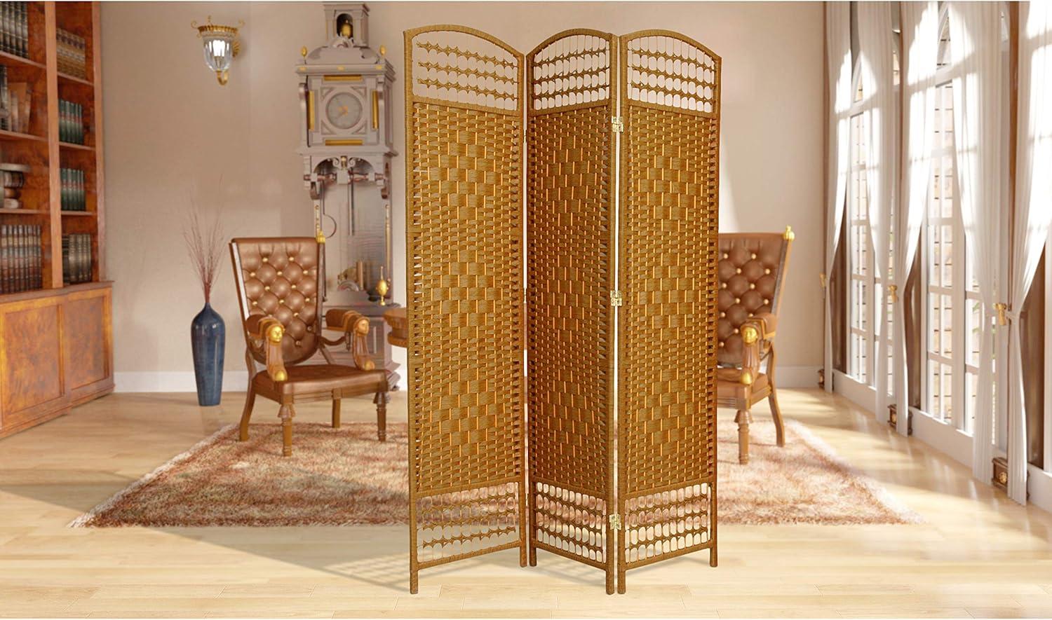 67" x 64" Weave 5 Panel Room Divider