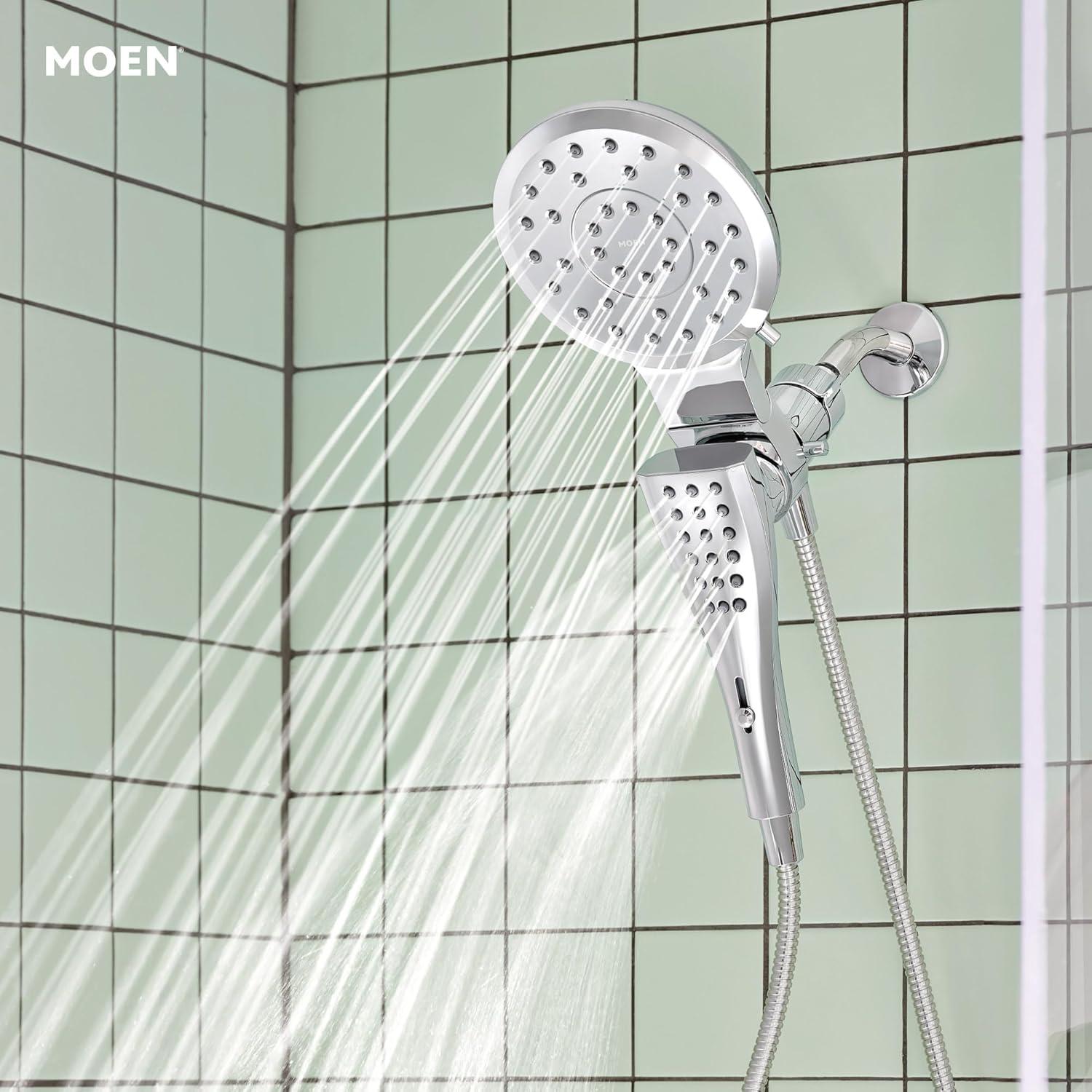 Verso 1.75 GPM Rainshower/Handshower Combination with Infiniti Dial and Magnetix Docking
