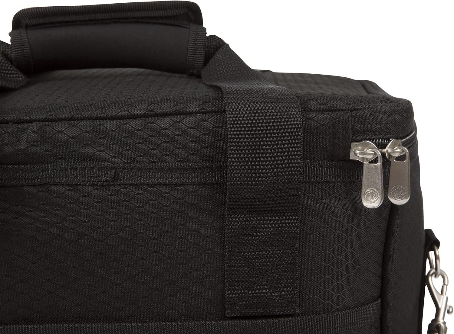 Arlmont & Co. Cellar 6-Bottle Wine Carrier & Cooler Tote with Trolley - Insulated Traveling Portable Wine Bag