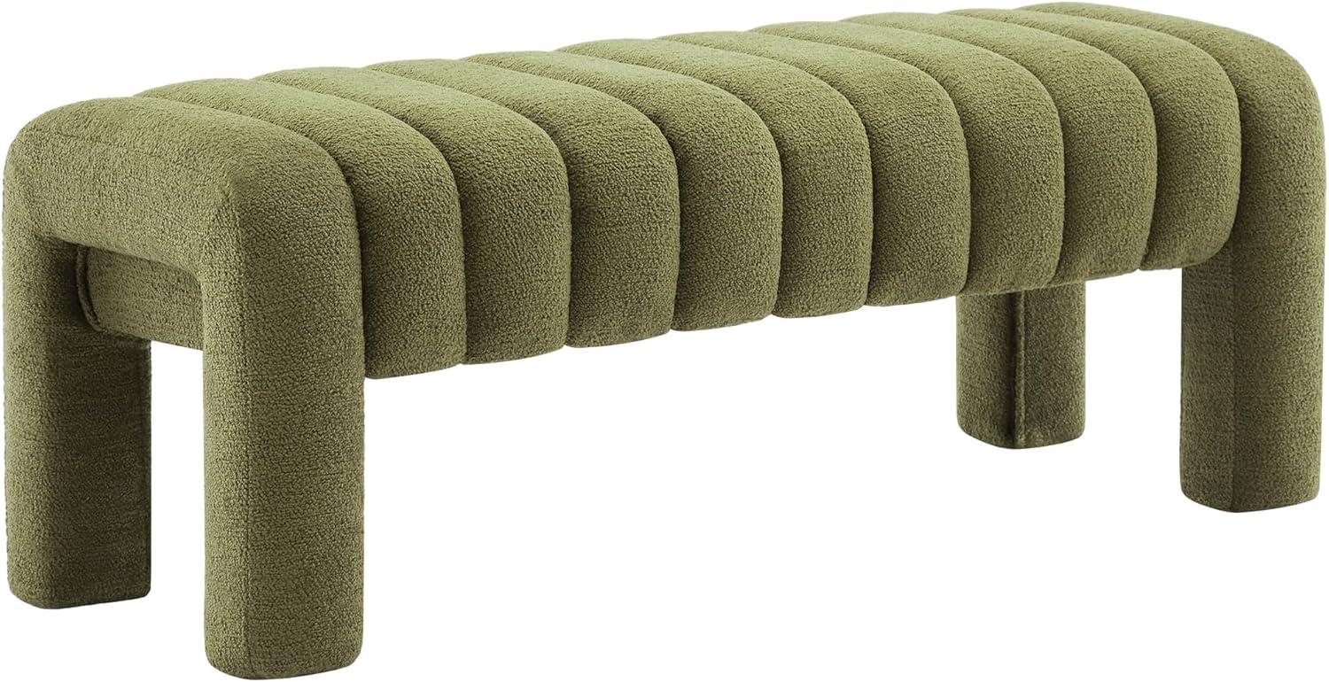 Oyan 43"or 63"W Channel Tufted Upholstered Bedroom Bench
