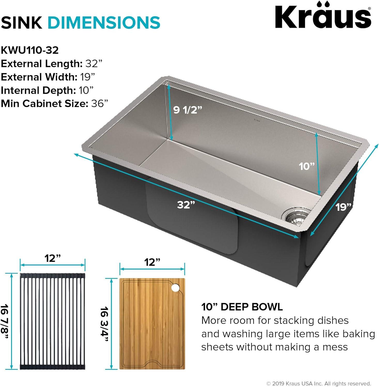 Kore Undermount Kitchen Sink with Garbage Disposal