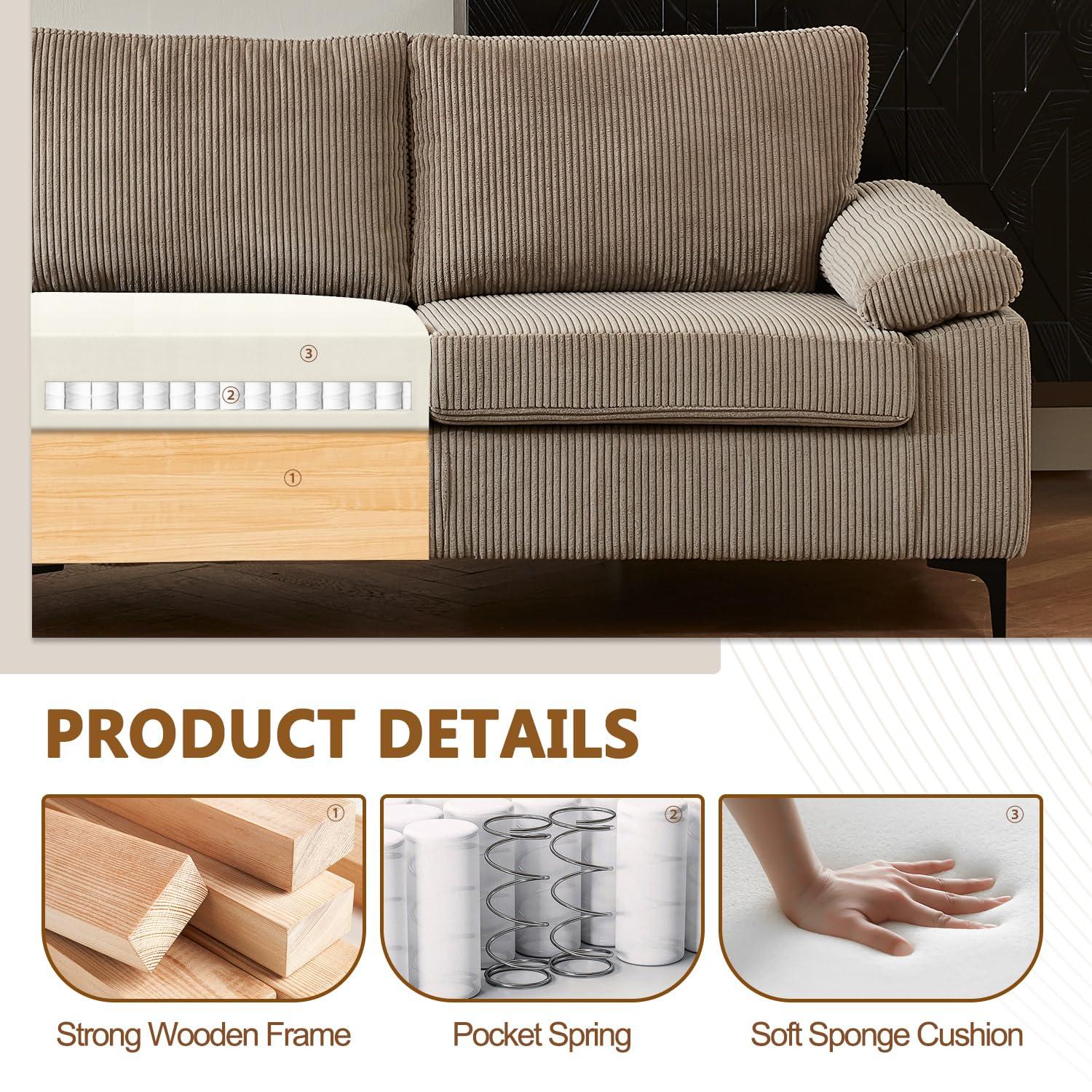 Wade Logan® Avrianna 2 - Piece Upholstered Sectional