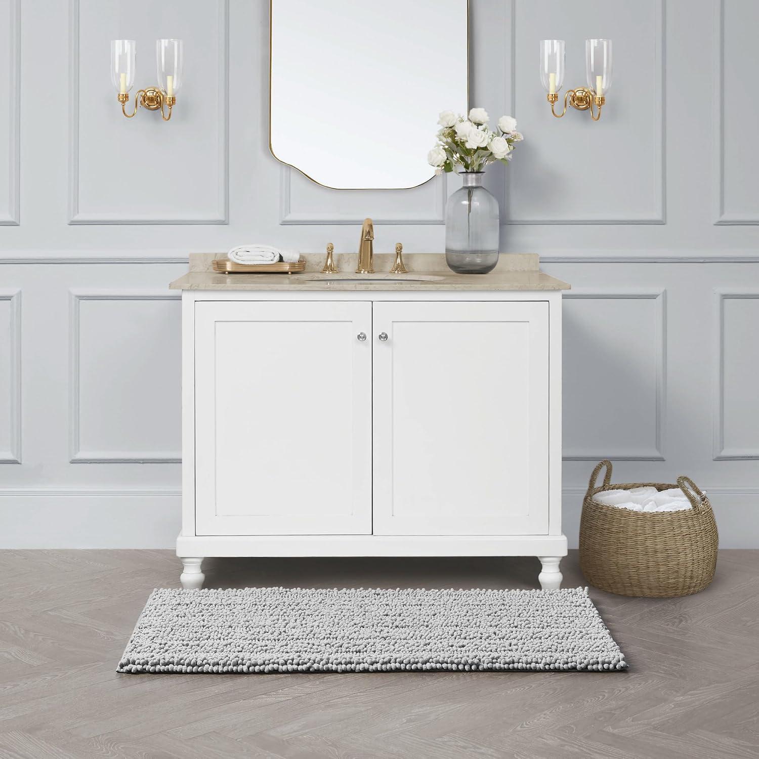 Laura Ashley Laura Ashley Astor Chenille Non-Slip Bath Mat