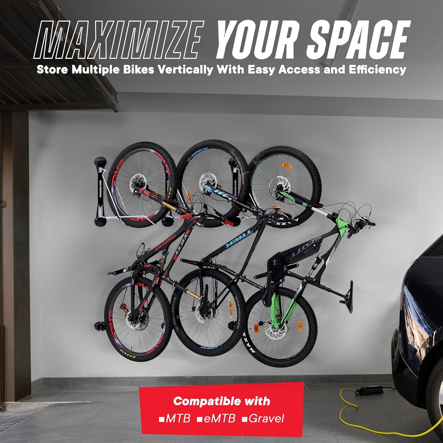 Bike Racks - Mountain Bike Rack - Wall Mounted Bike Rack Storage