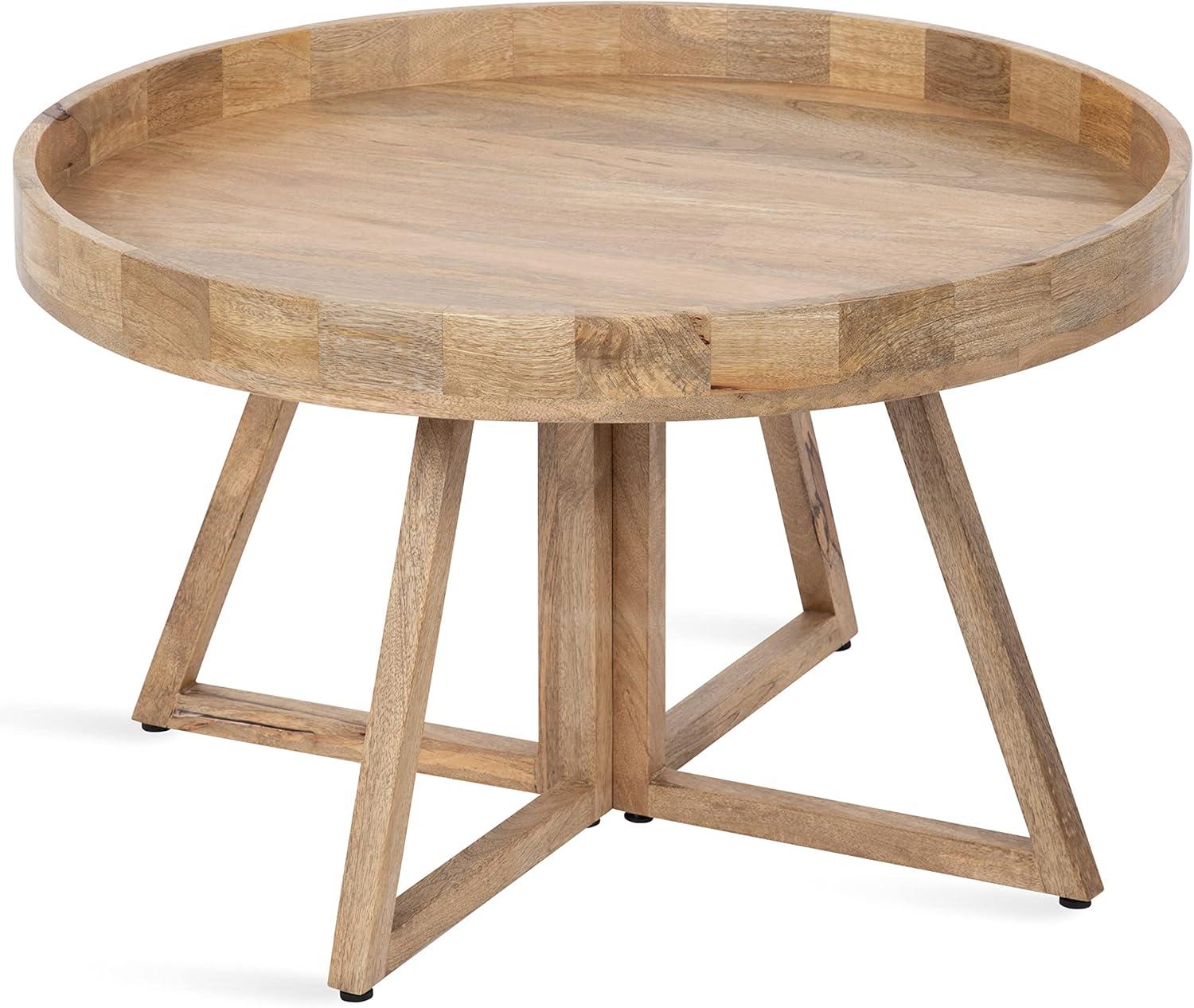 Kate and Laurel Avery Round Wood Coffee Table