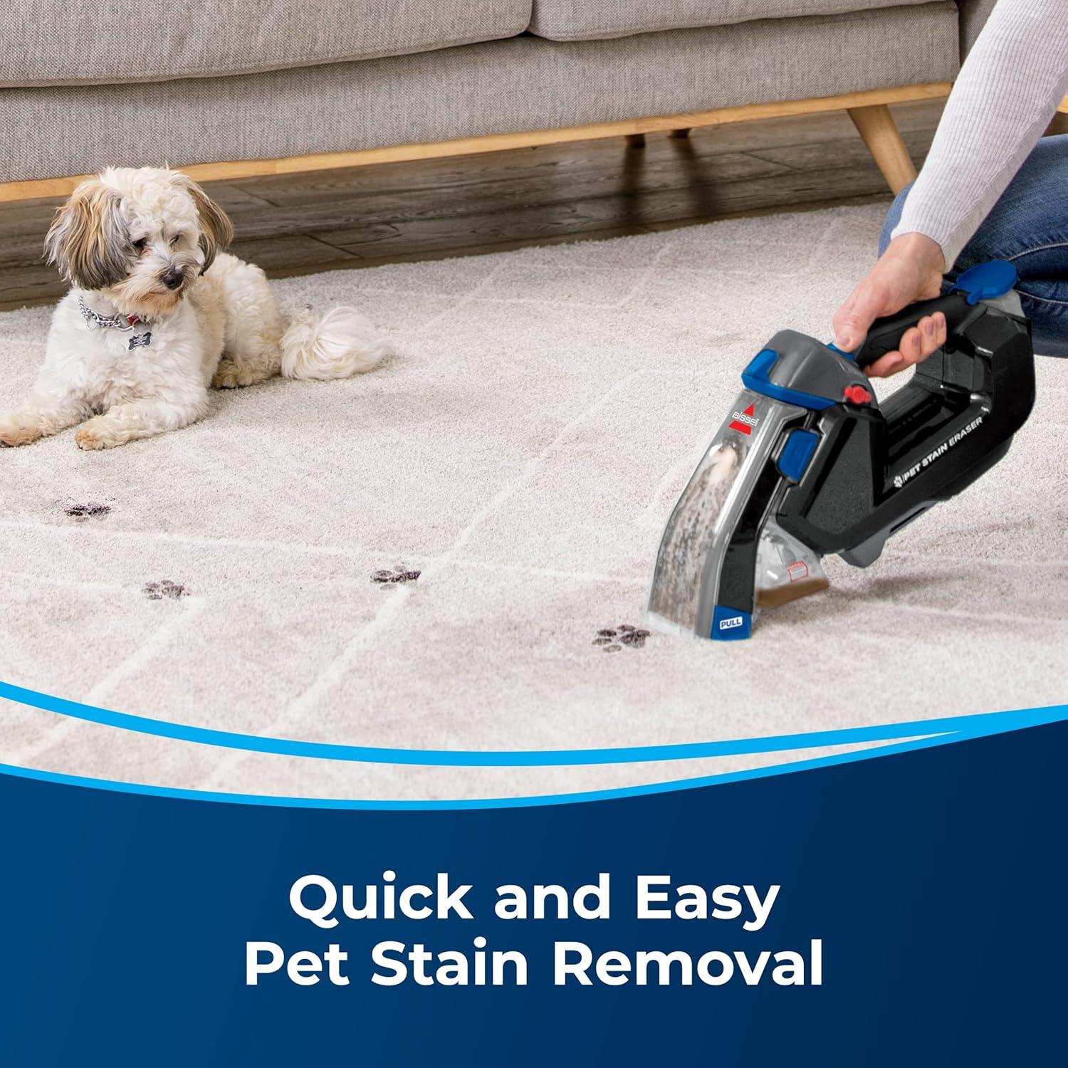Black Cordless Handheld Pet Stain Eraser Plus Cleaner