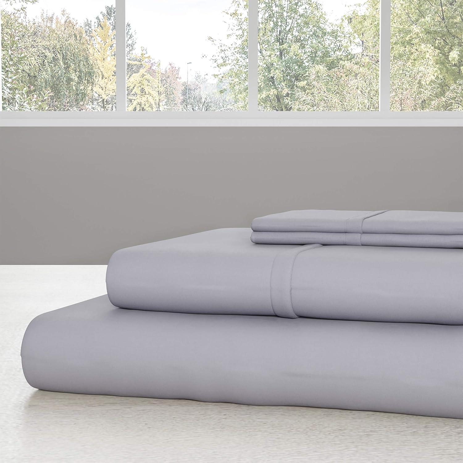 Series 1200 Brushed Microfiber Sheet Set - Wrinkle, Stain & Fade Resistant Bed Linens & Pillowcases