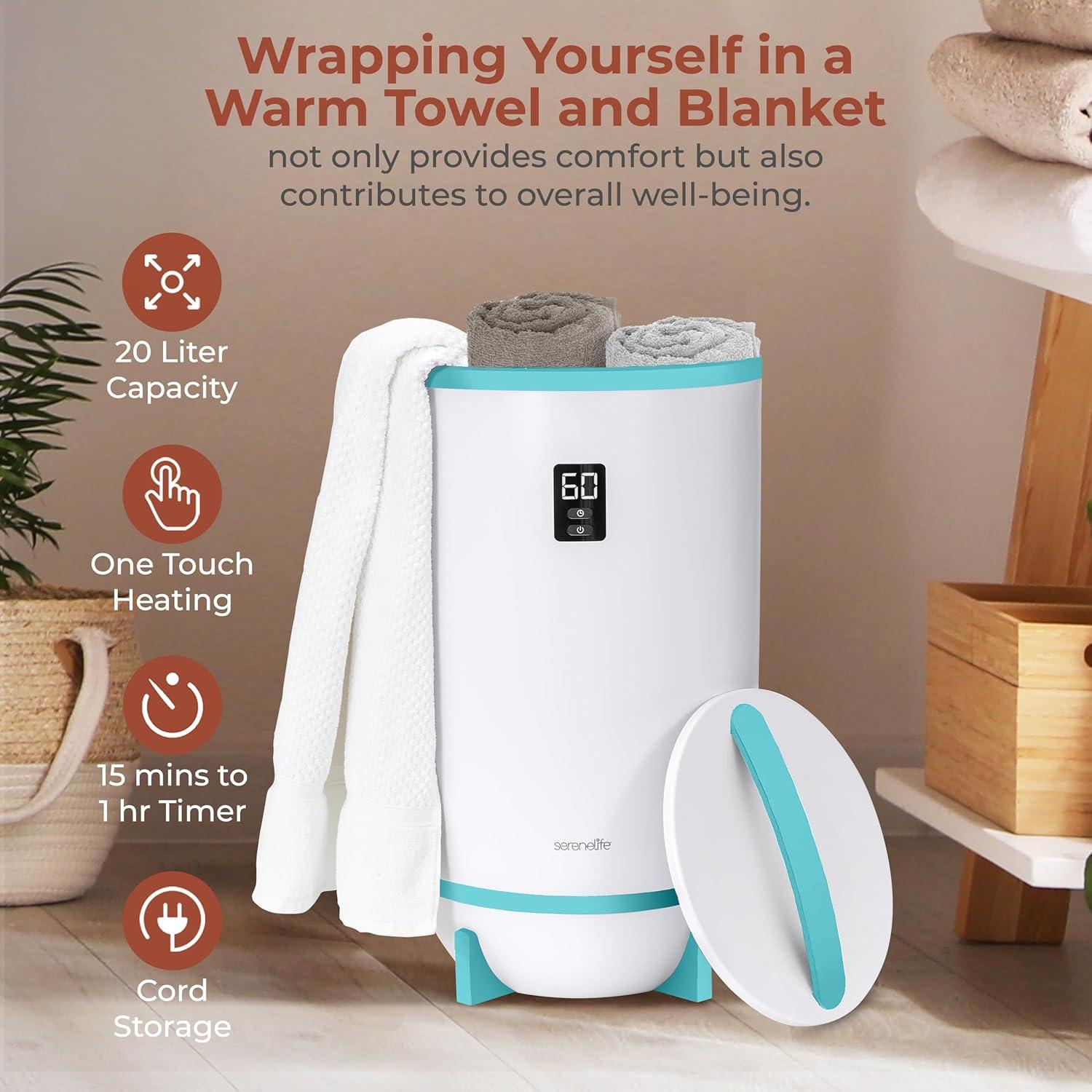 SereneLife Single Touch Electric Towel Warmer