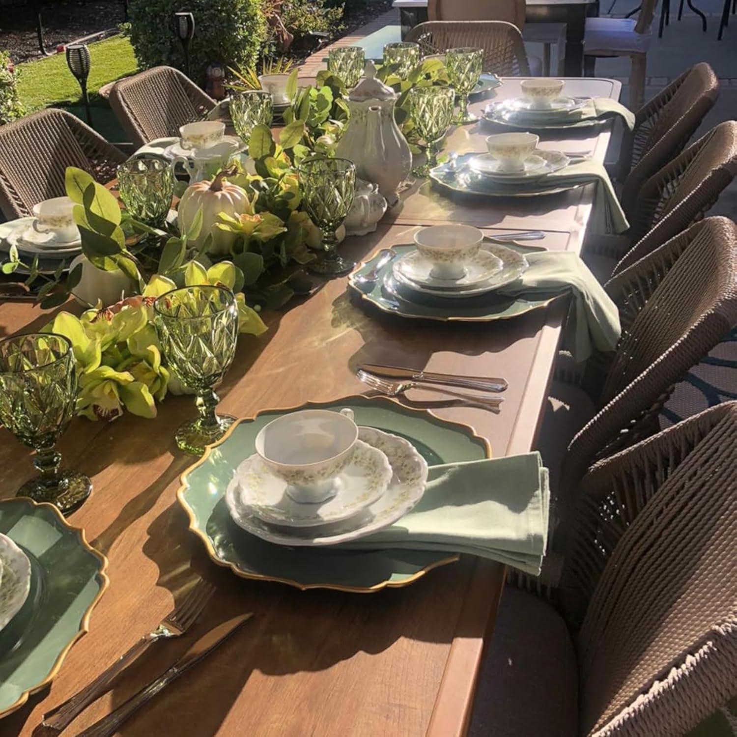 PURPLE LEAF 7 Pieces Patio Dining Set Aluminum Rectangular Table and Wicker Chairs with Cushions for Kitchen Porch Garden Modern Outdoor Furniture Sets, Beige and Dark Grey