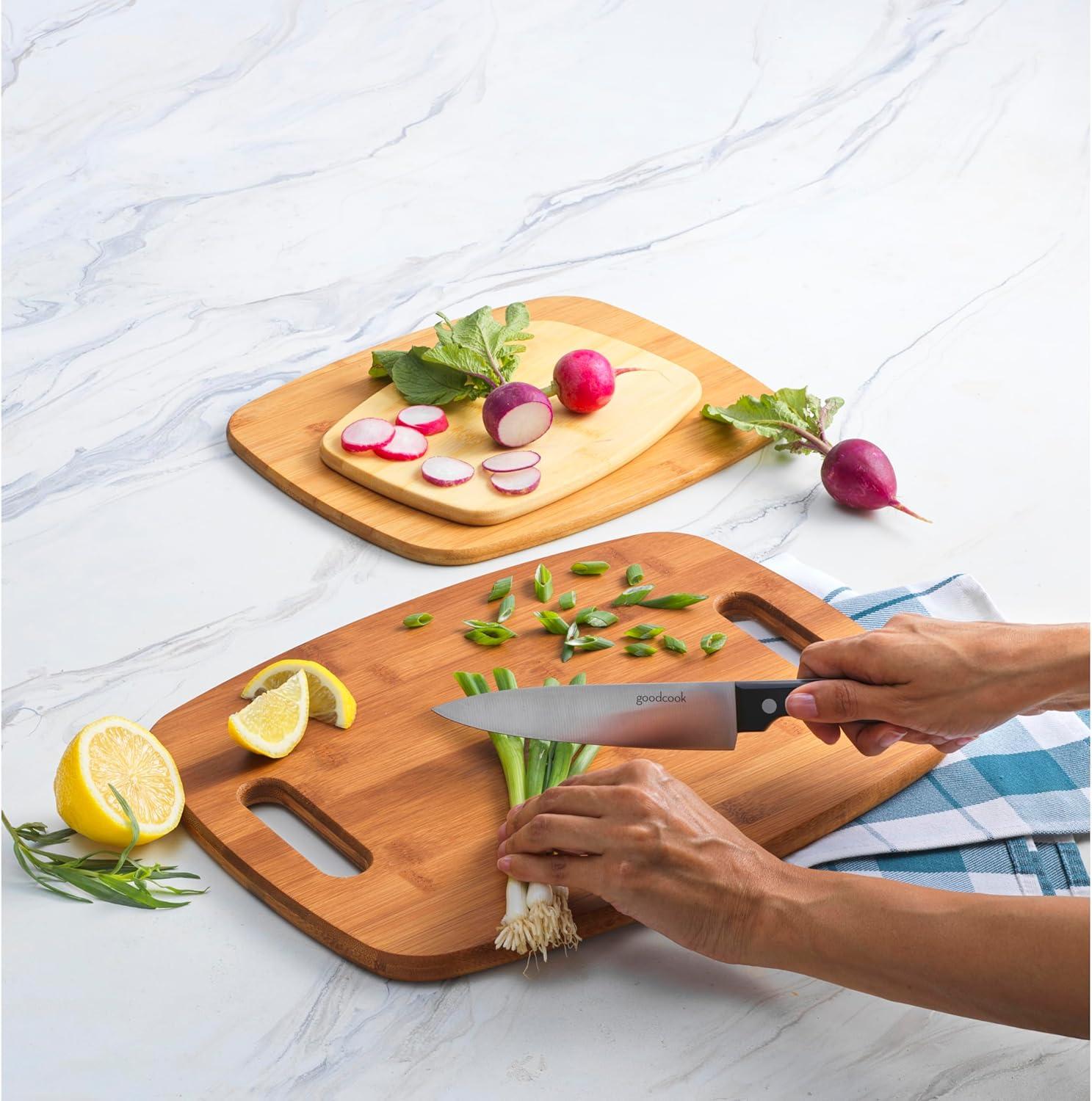 GoodCook Cutting Board, Bamboo 3Pk