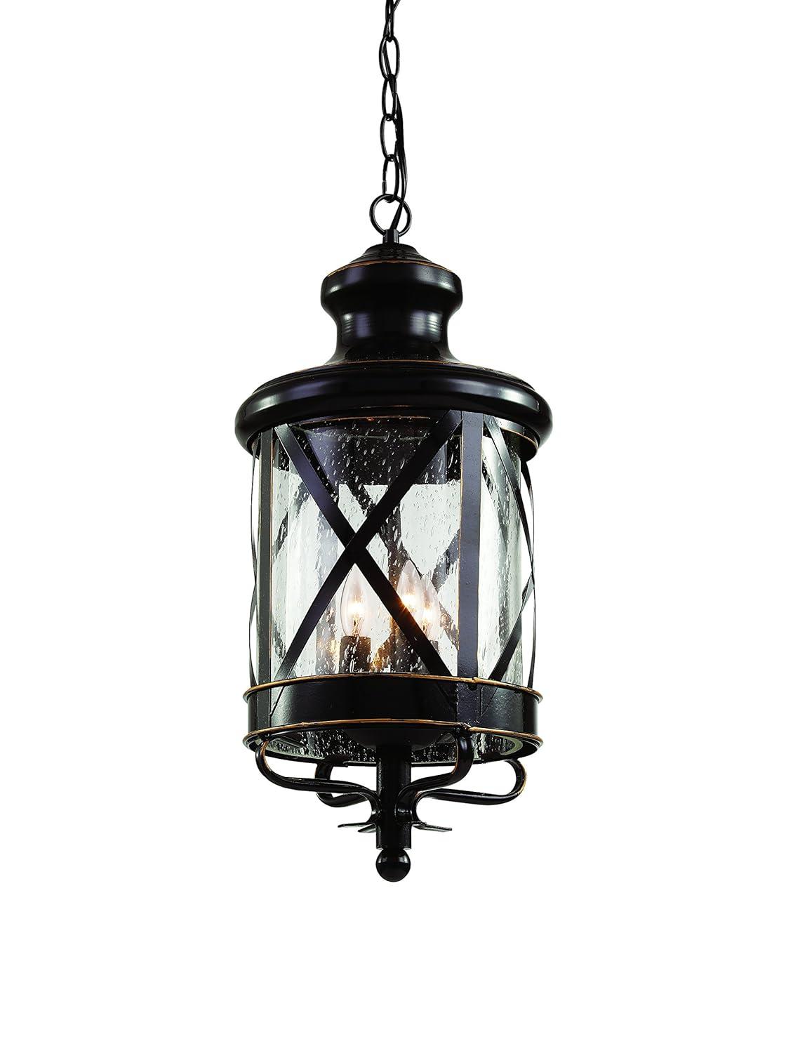 Trans Globe Lighting 5124 Chandler 3 Light 9" Wide Outdoor Taper Candle Mini Pendant -