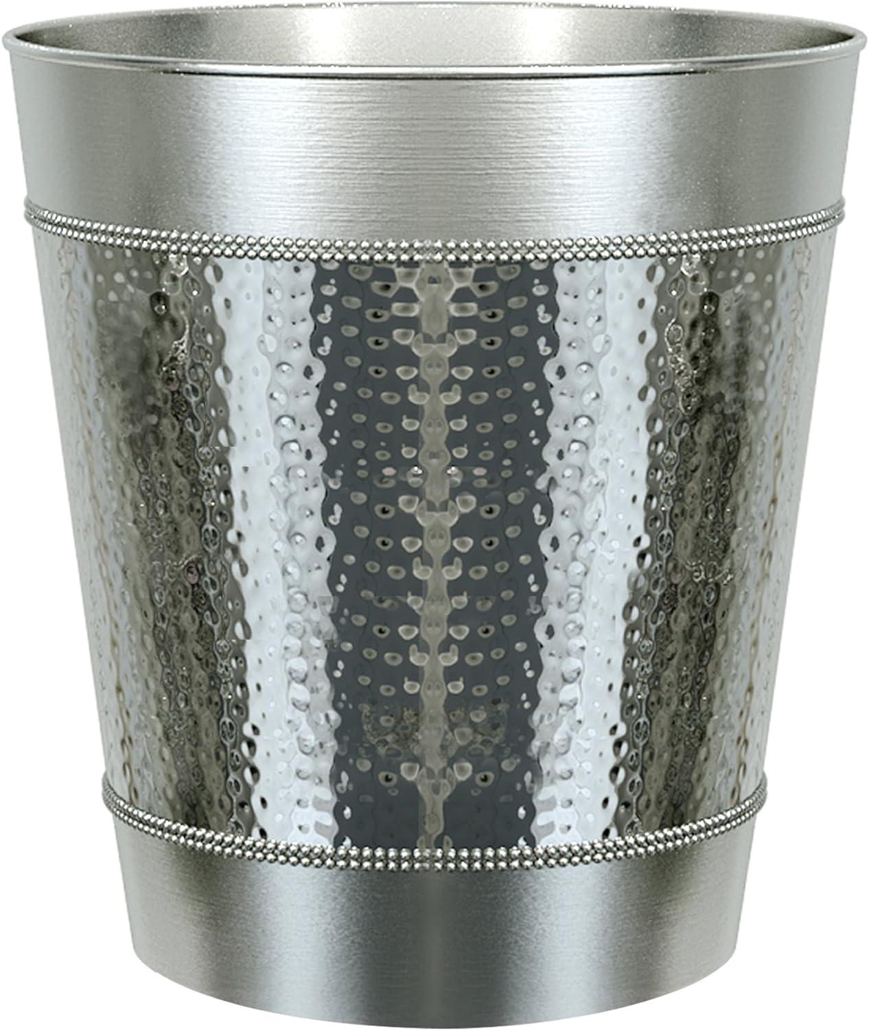 Hudson Bathroom Wastebasket - Nu Steel