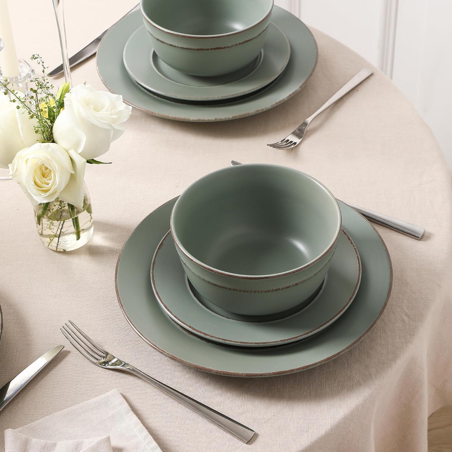 Earth & Clay Earth & Clay Hazel 24-Piece Dinnerware Set Stoneware (Set of 24)