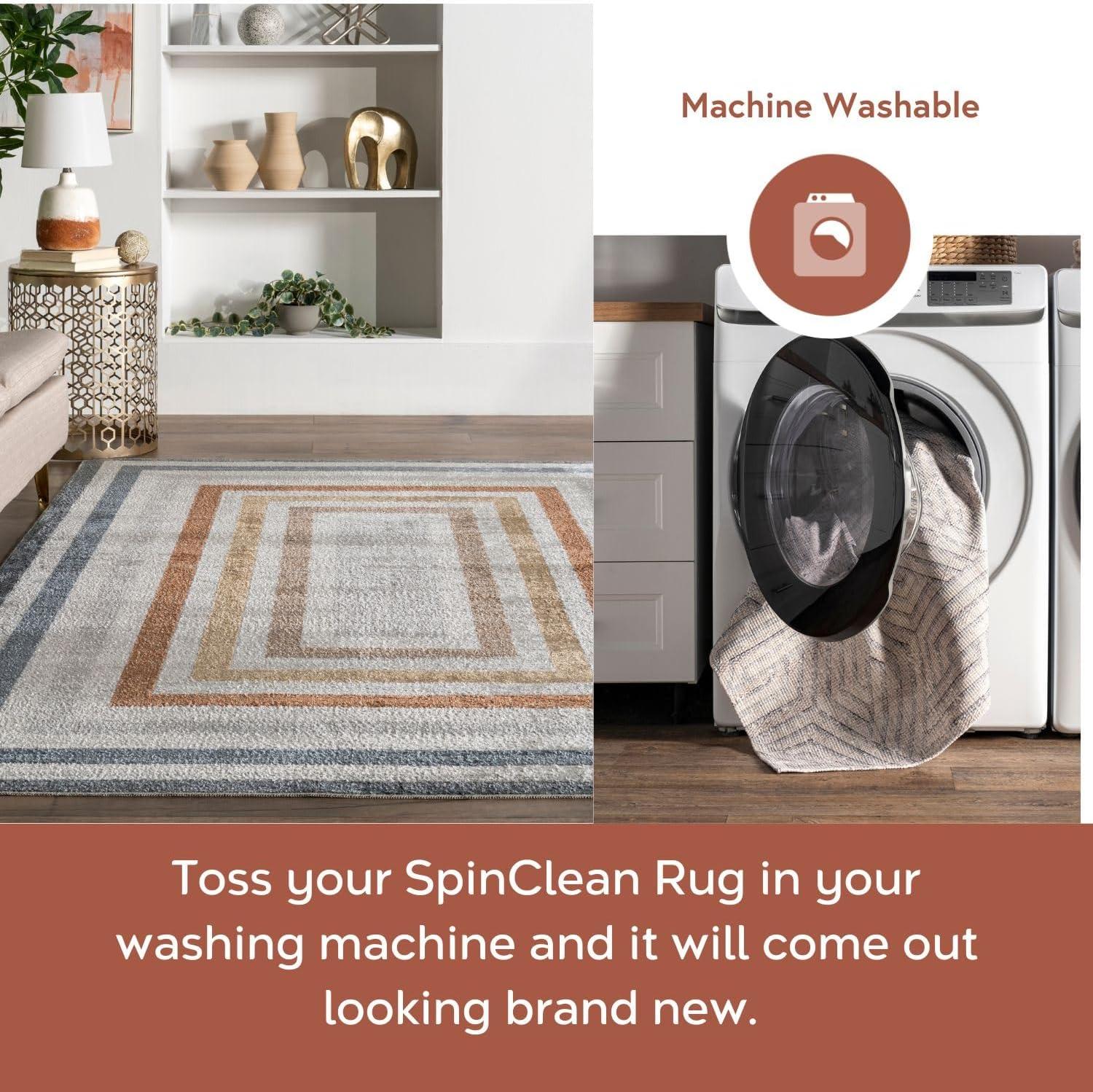 Nuloom AliÃ©nor Striped Machine Washable Indoor Area Rug