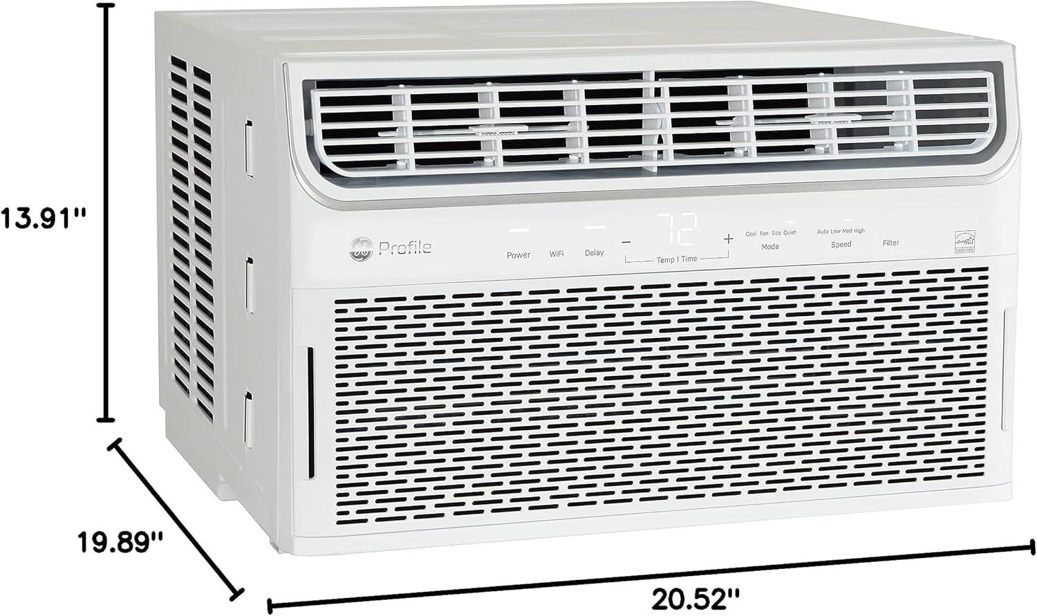 White 10,100 BTU Smart Window Air Conditioner with Remote