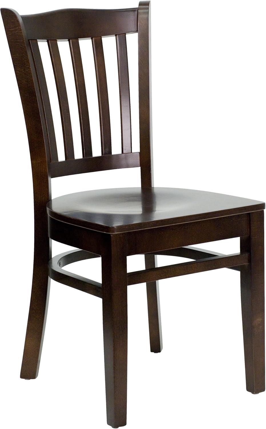 Flash Furniture Vertical Slat Back Wooden Restaurant Chair