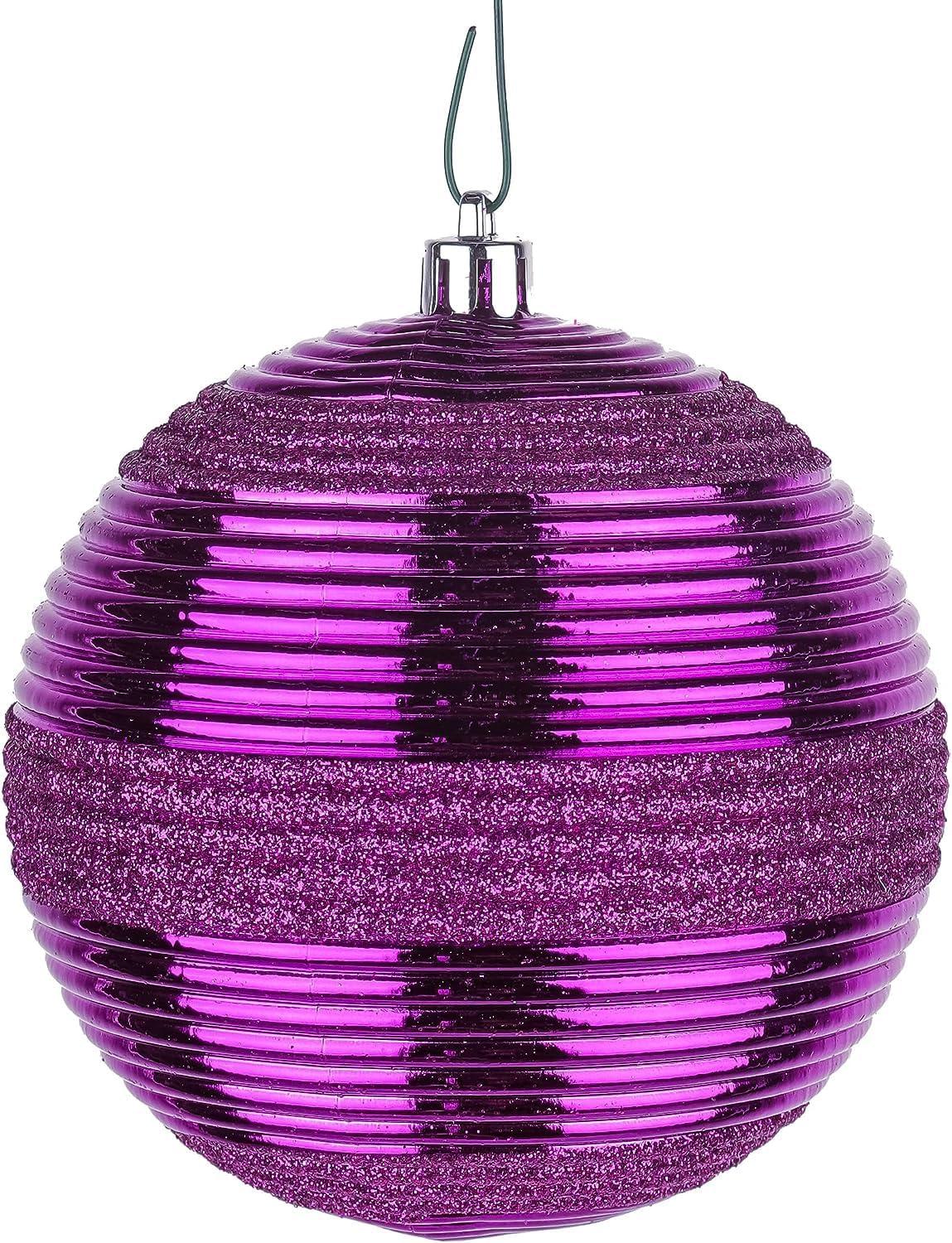 The Holiday Aisle® Shatterproof Swirling Ball Ornaments (Set of 4)