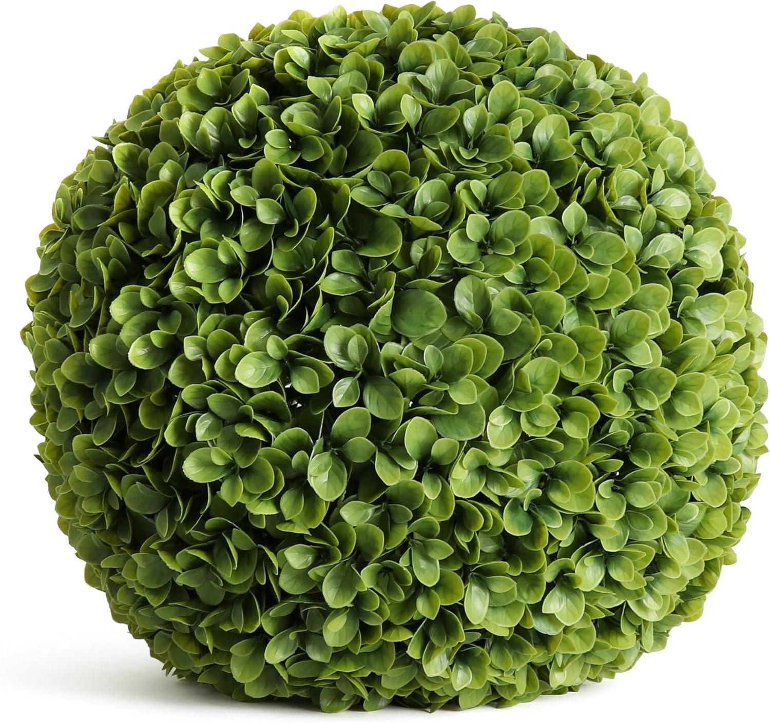 XXL Green Plastic Topiary Ball Centerpiece, 21"