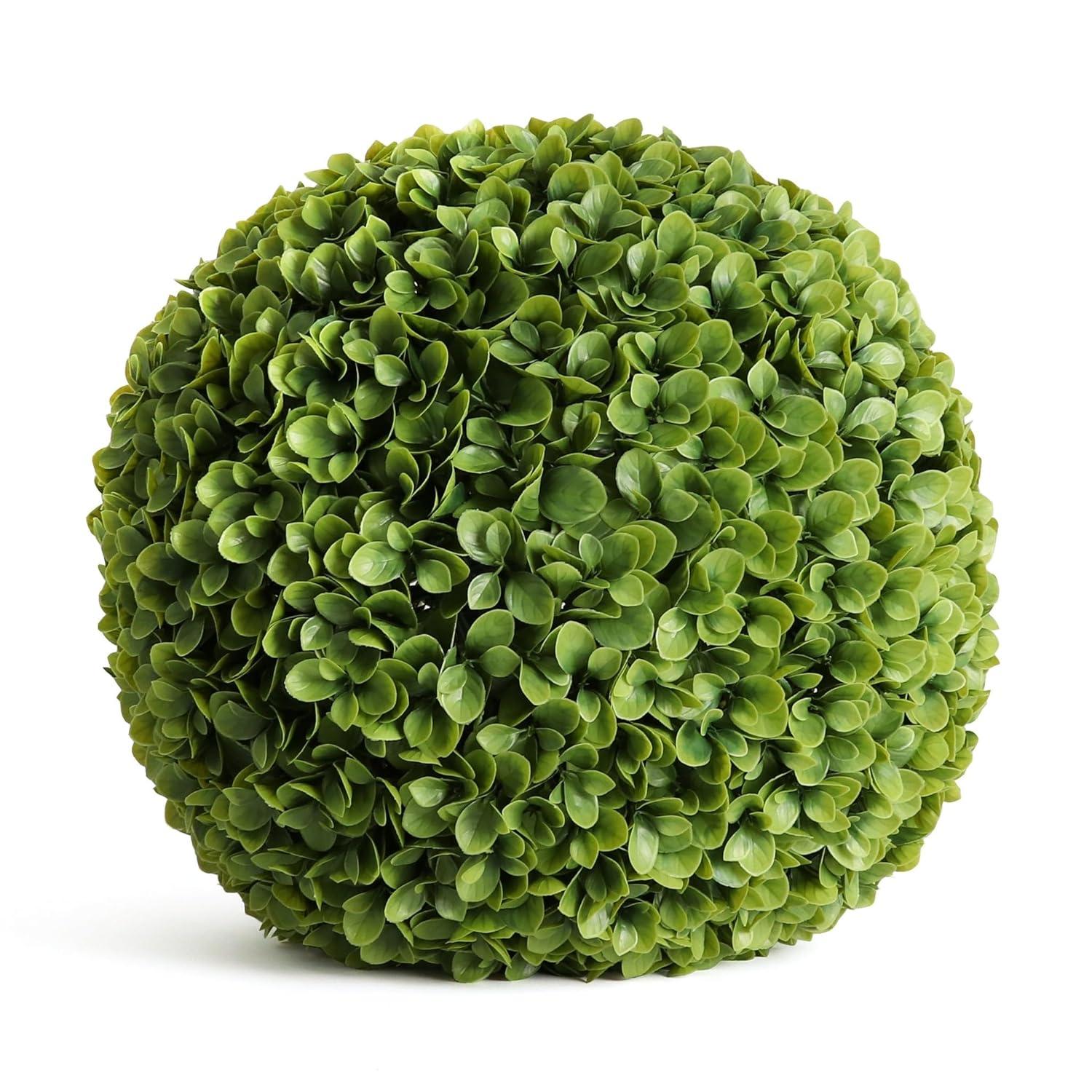 XXL Green Plastic Topiary Ball Centerpiece, 21"