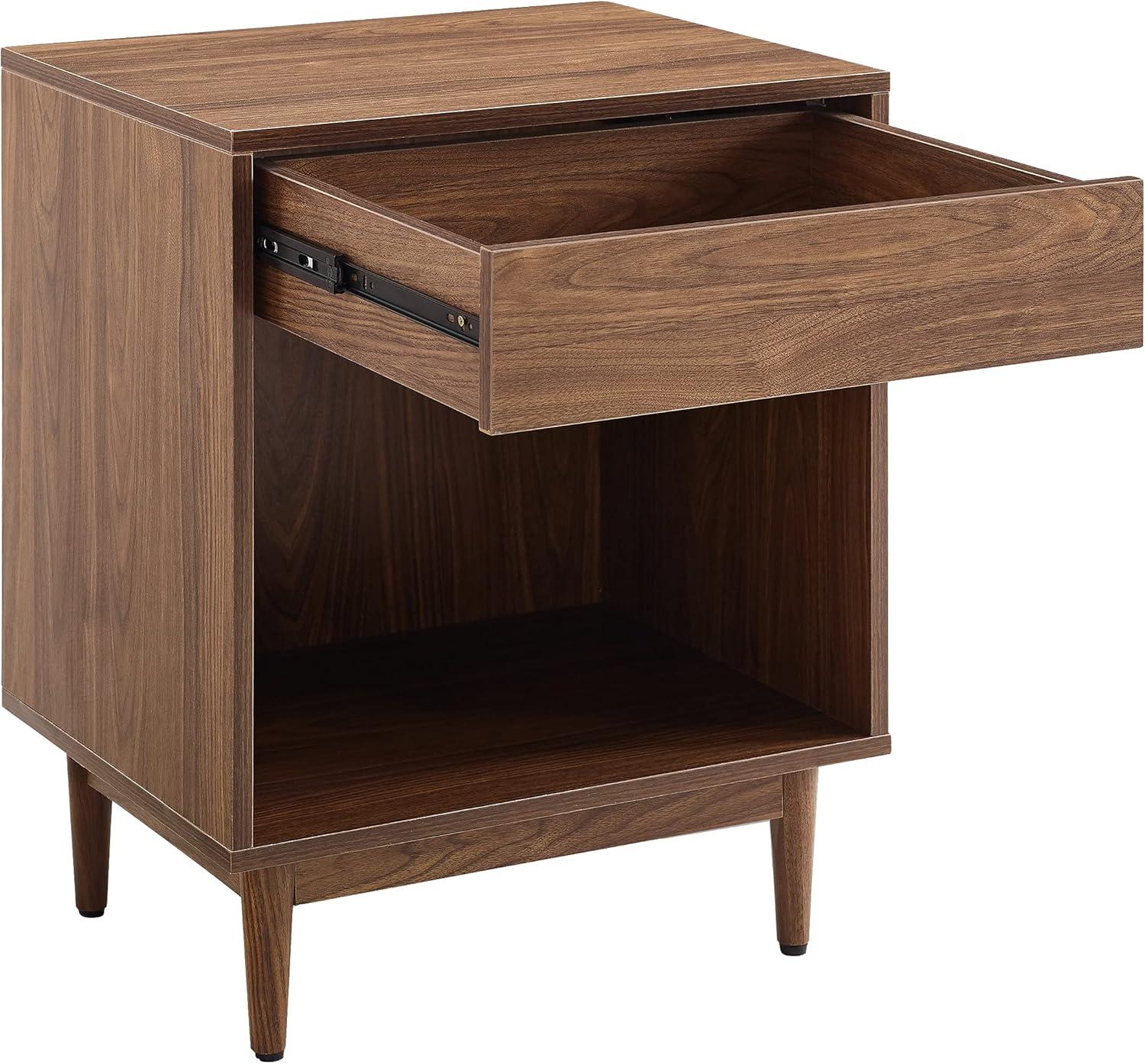 Liam Record Storage End Table Walnut - Crosley