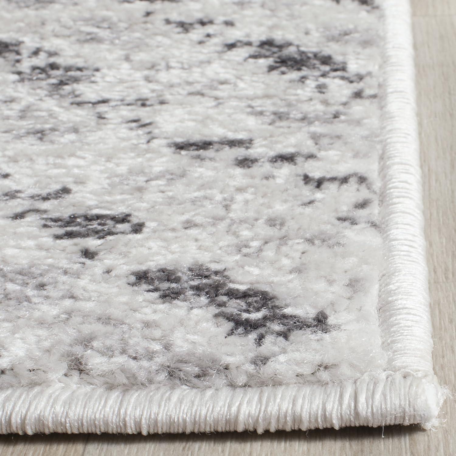 Adirondack ADR104 Power Loomed Accent Rug - Ivory/Charcoal - 2'6"x4' - Safavieh.