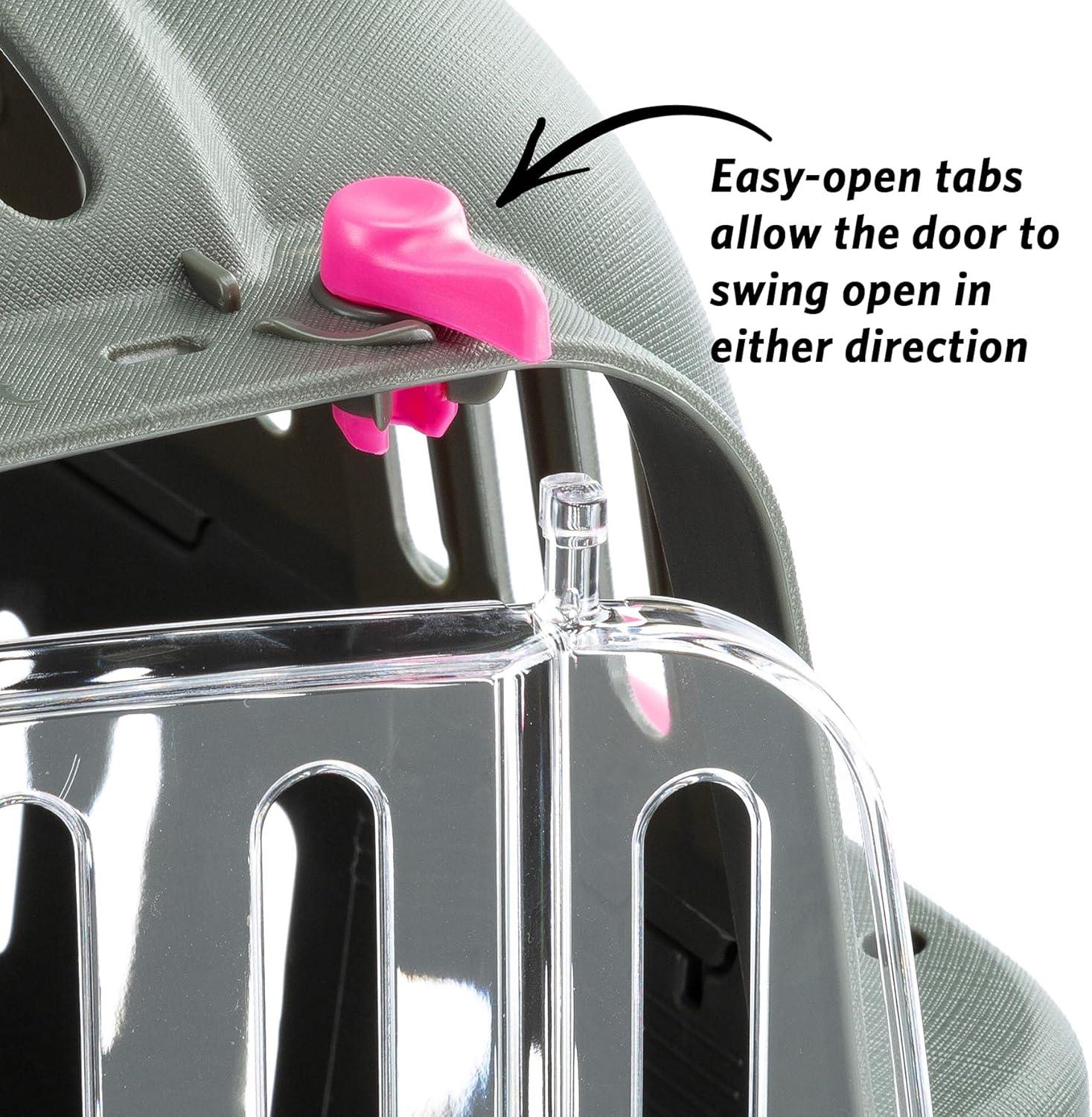 Ferplast Jet Pet Carrier: Value Dog Carrier Suitable for Toy Dog Breeds & Small Cats, 18.51L x 12.6W x 11.42H, Fuchsia