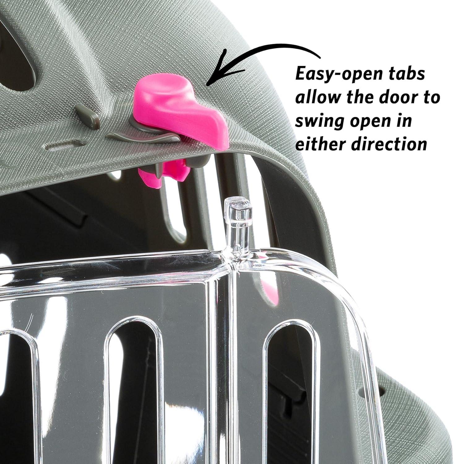 Ferplast Jet Pet Carrier: Value Dog Carrier Suitable for Toy Dog Breeds & Small Cats, 18.51L x 12.6W x 11.42H, Fuchsia