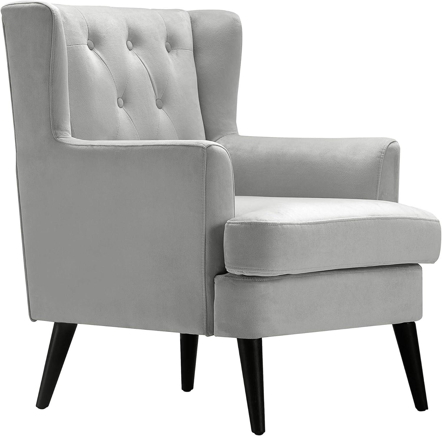 Elle Decor Celeste Tufted Velvet Accent Chair