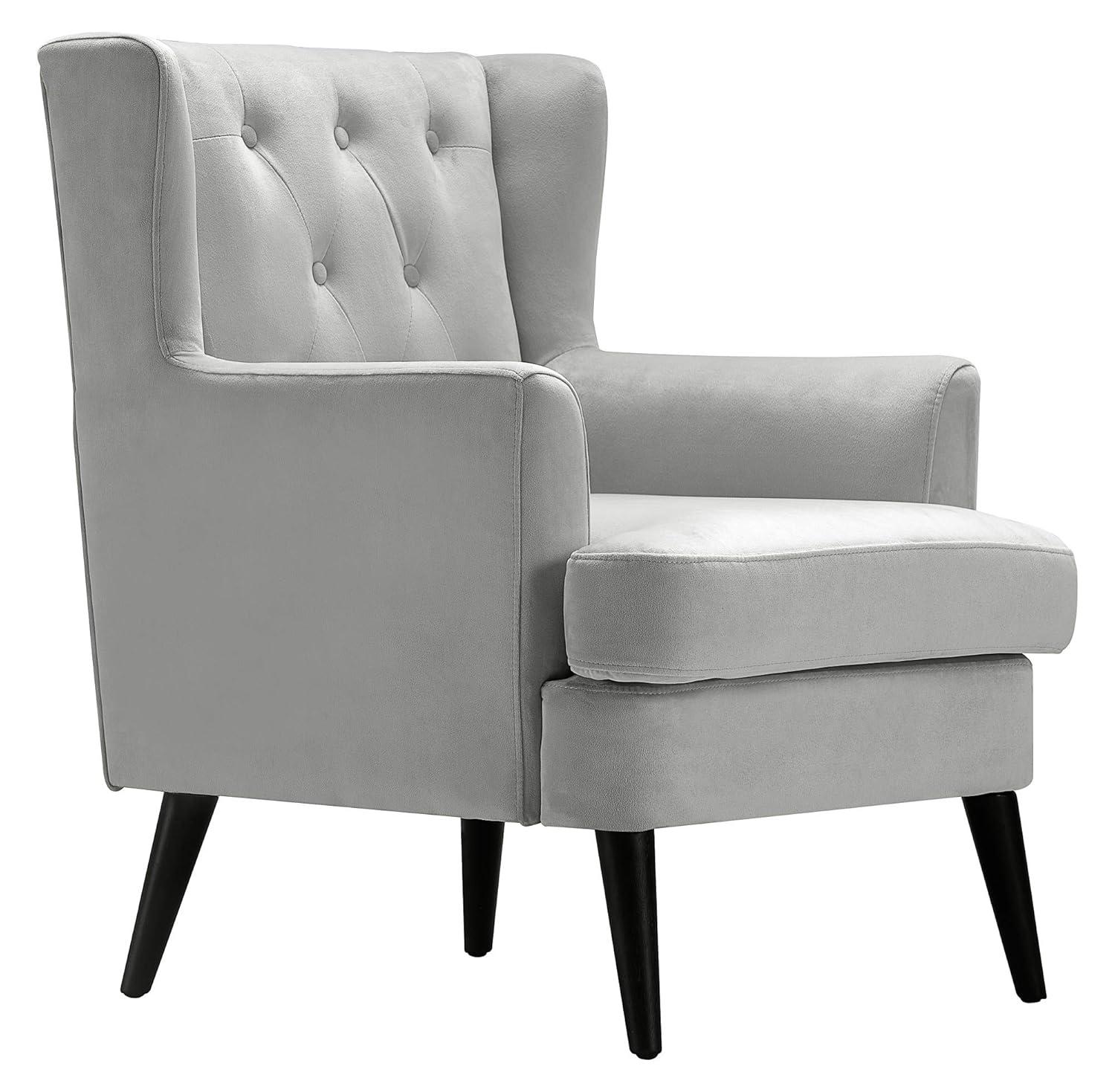 Elle Decor Celeste Tufted Velvet Accent Chair