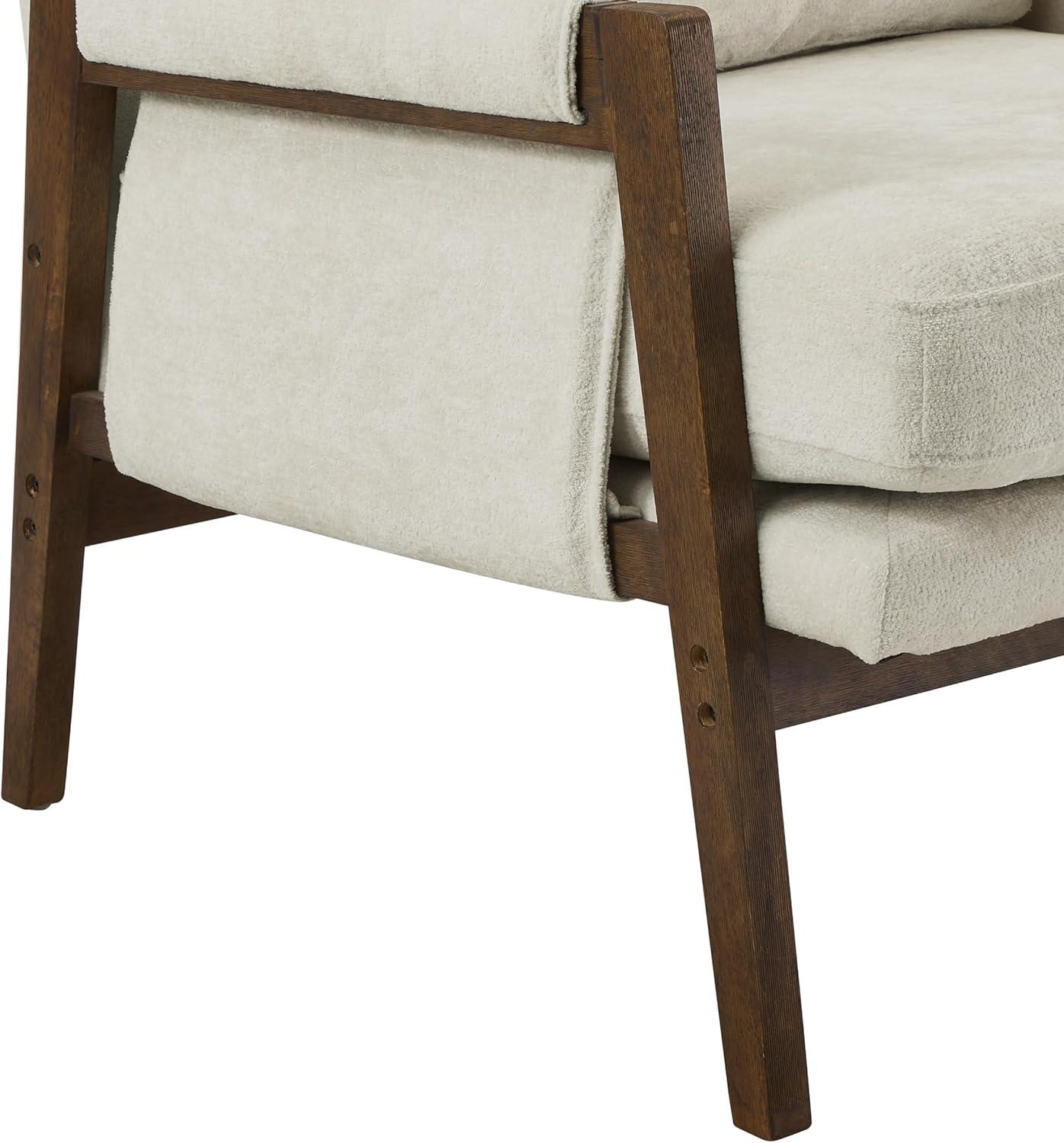 Roundhill Furniture Kelly Mid-Century Modern Velvet Accent Armchair