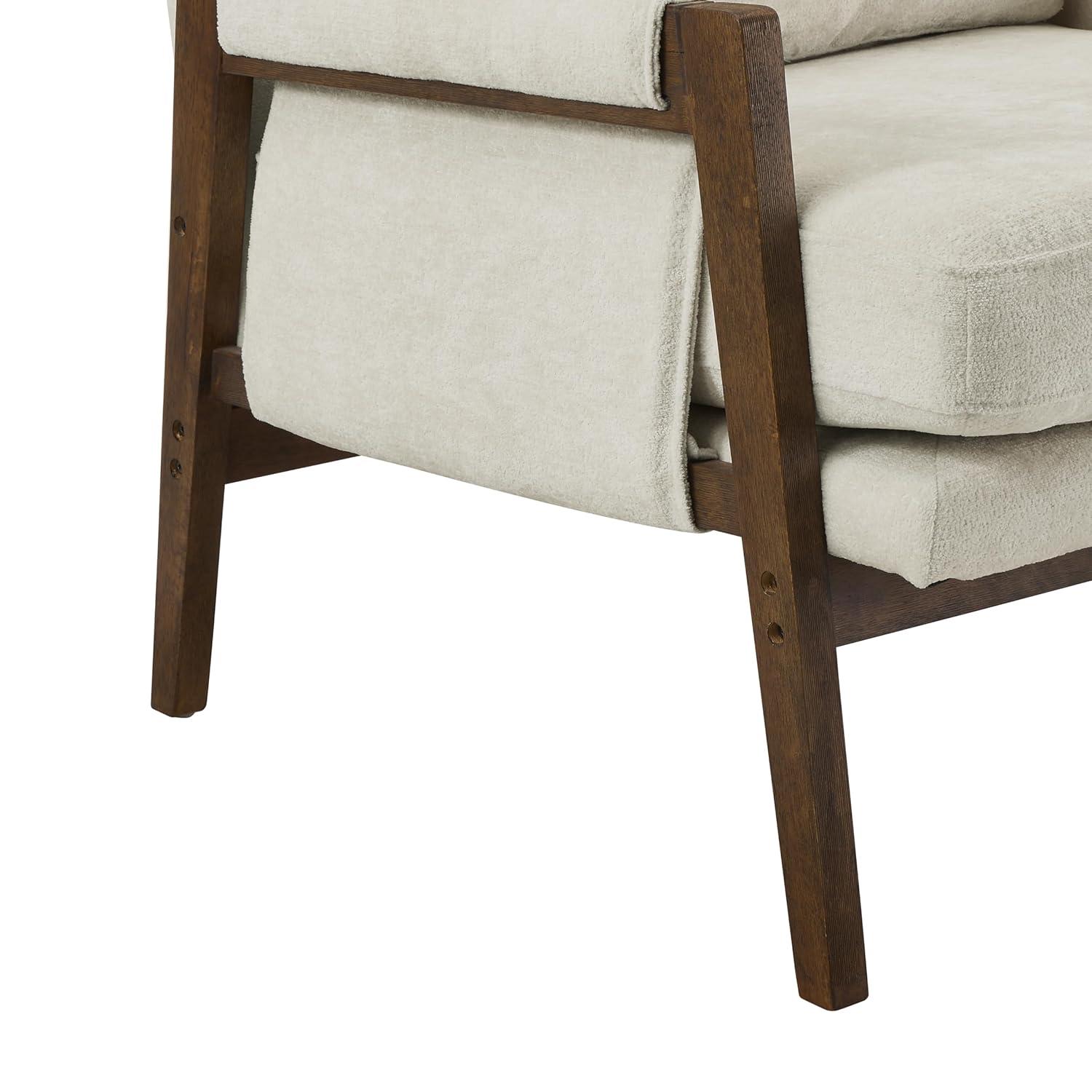 Roundhill Furniture Kelly Mid-Century Modern Velvet Accent Armchair