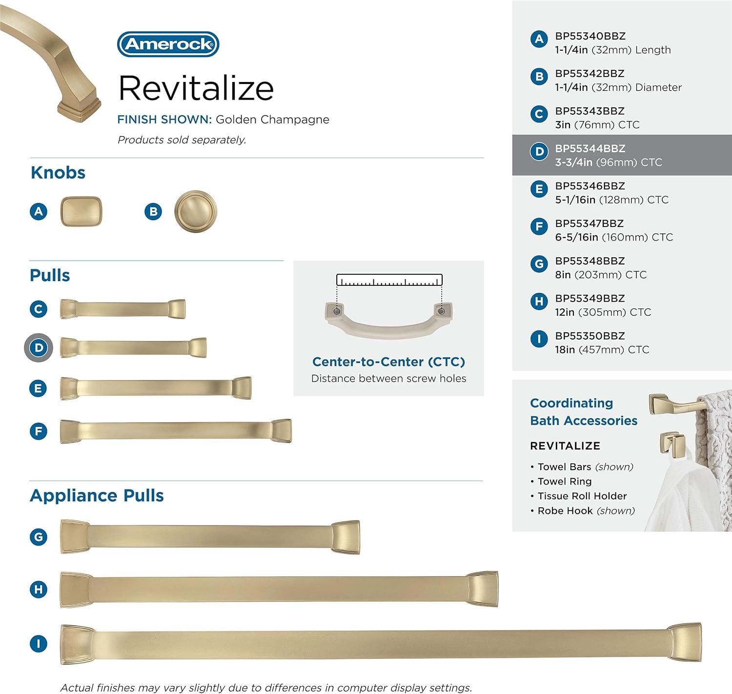 Revitalize 3 3/4" Center to Center Arch Pull