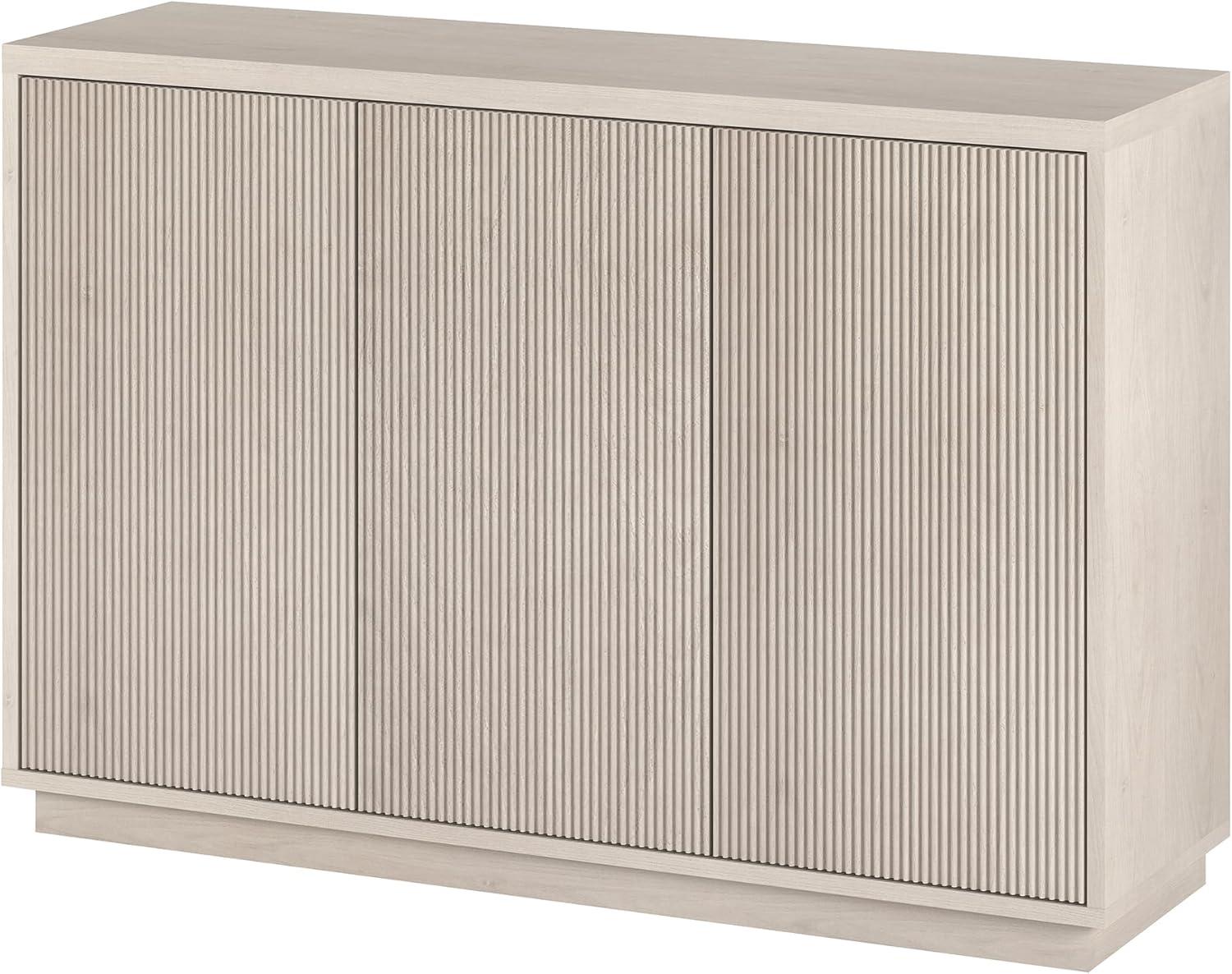 Evelyn&Zoe Alston 48" Wide Rectangular Buffet Table, Alder White